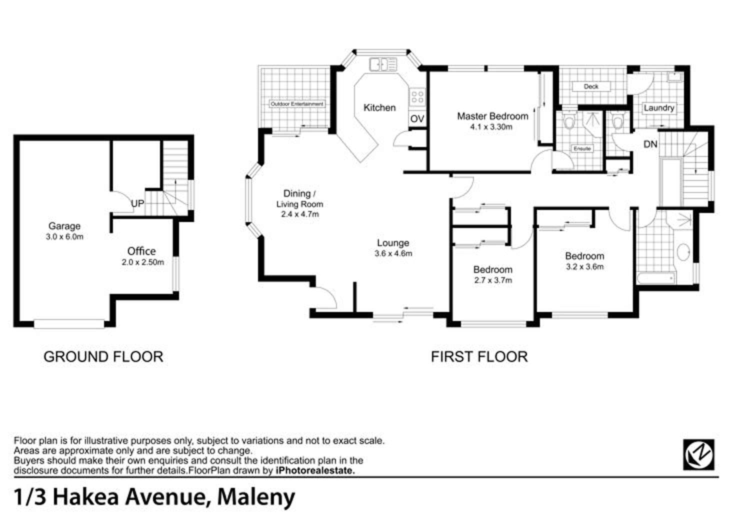 Floorplan of Homely unit listing, 1/3 Hakea Avenue, Maleny QLD 4552