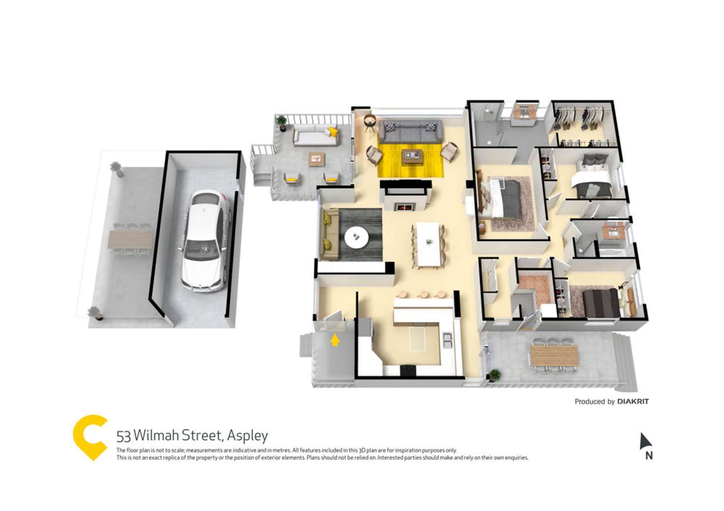 Floorplan of Homely house listing, 53 Wilmah Street, Aspley QLD 4034