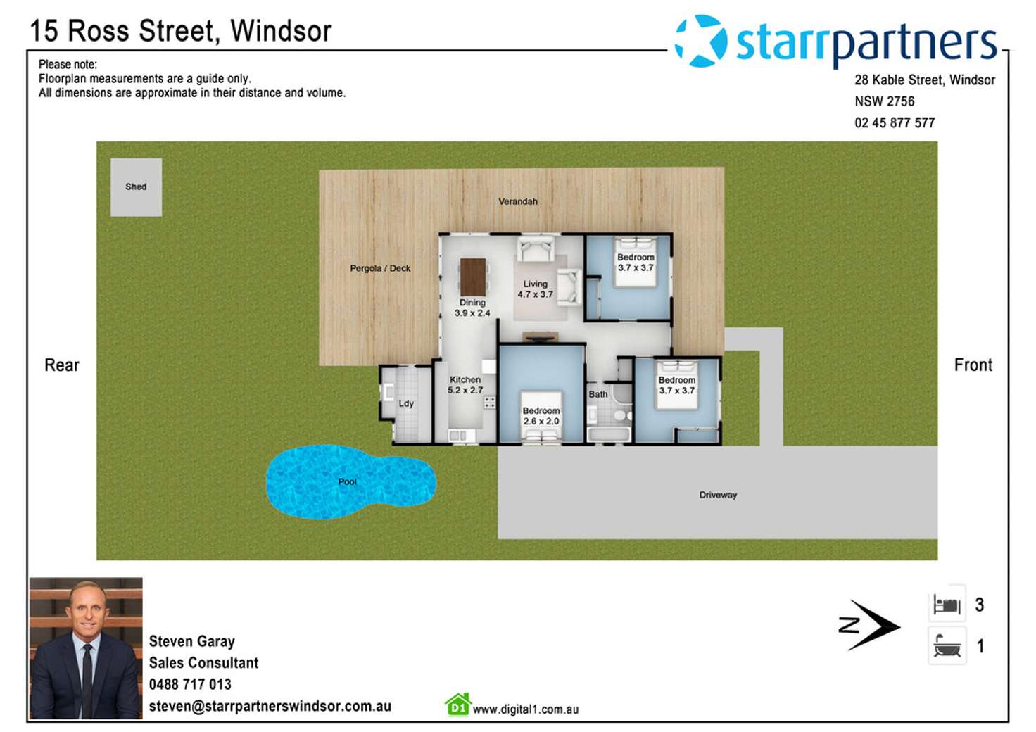 Floorplan of Homely house listing, 15 Ross Street, Windsor NSW 2756