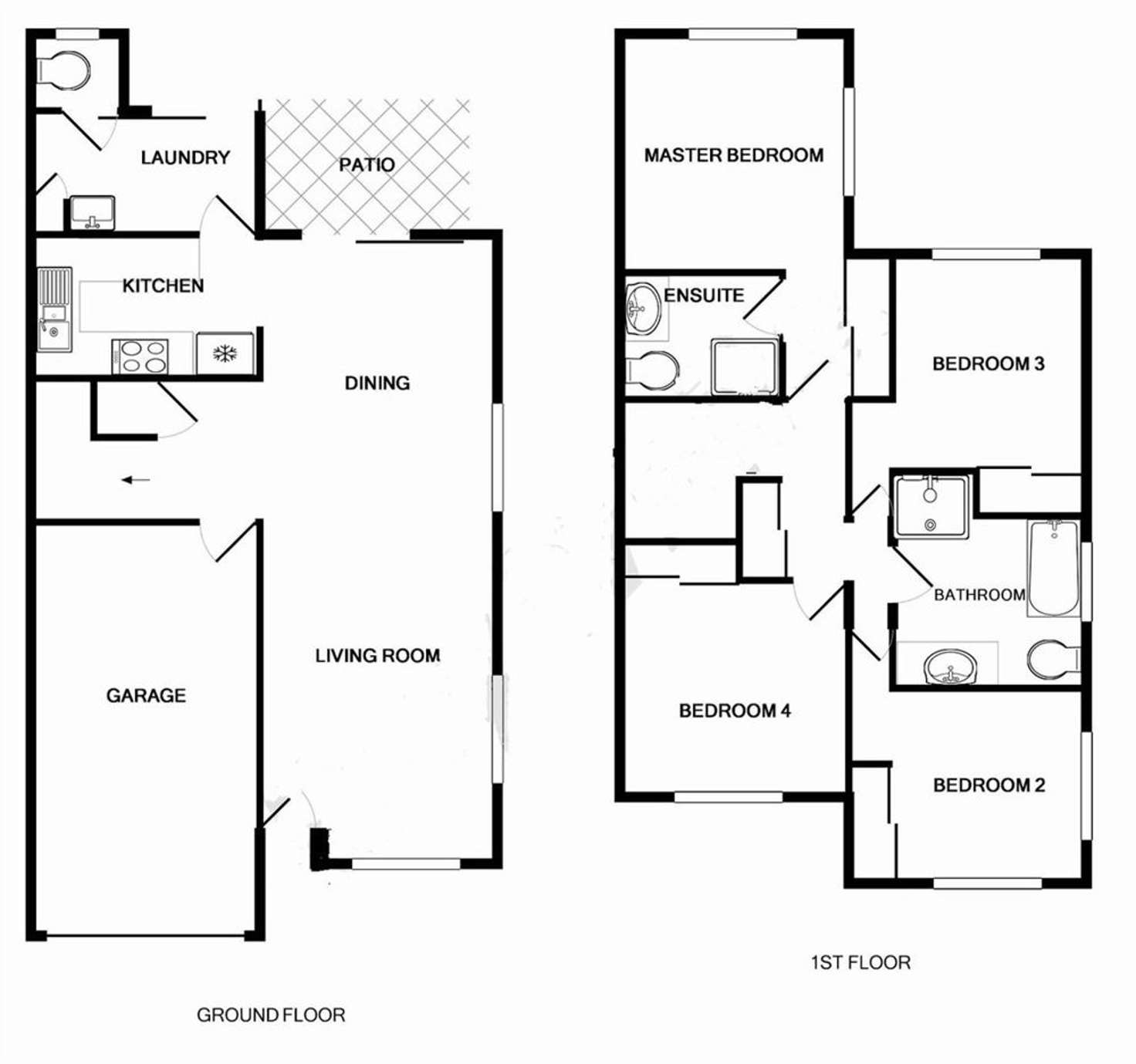 Floorplan of Homely townhouse listing, 28/40 GLENEFER ST, Runcorn QLD 4113