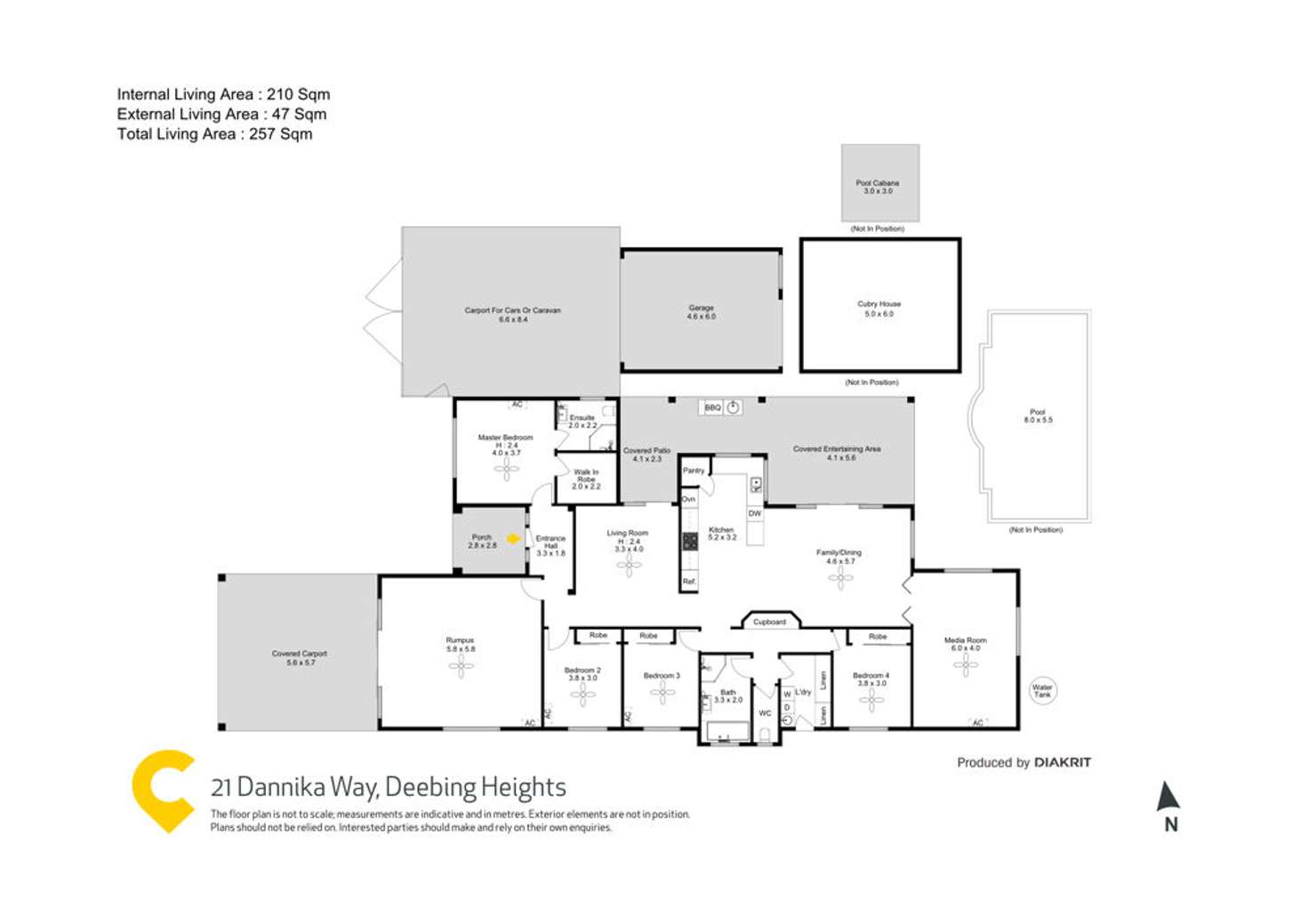 Floorplan of Homely house listing, 21 Dannika Way, Deebing Heights QLD 4306
