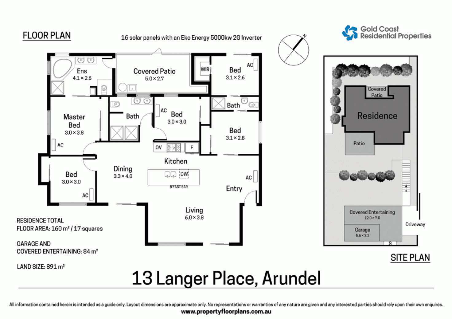 Floorplan of Homely house listing, 13 Langer Place, Arundel QLD 4214