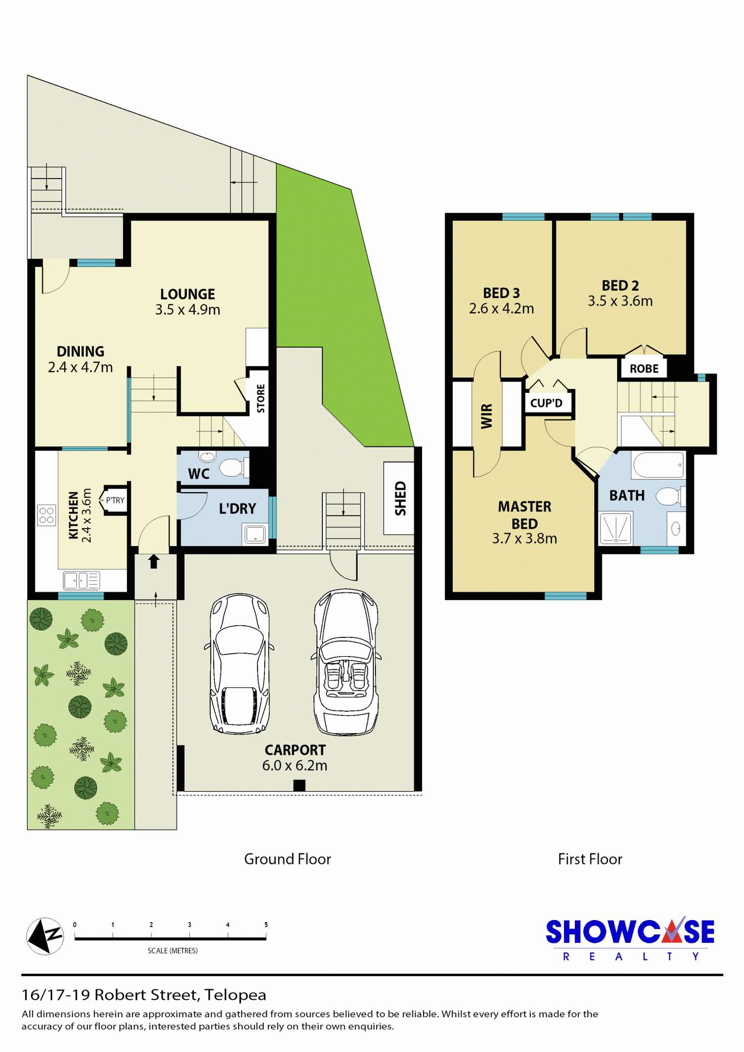 Floorplan of Homely townhouse listing, 16/17-19 Robert St, Telopea NSW 2117