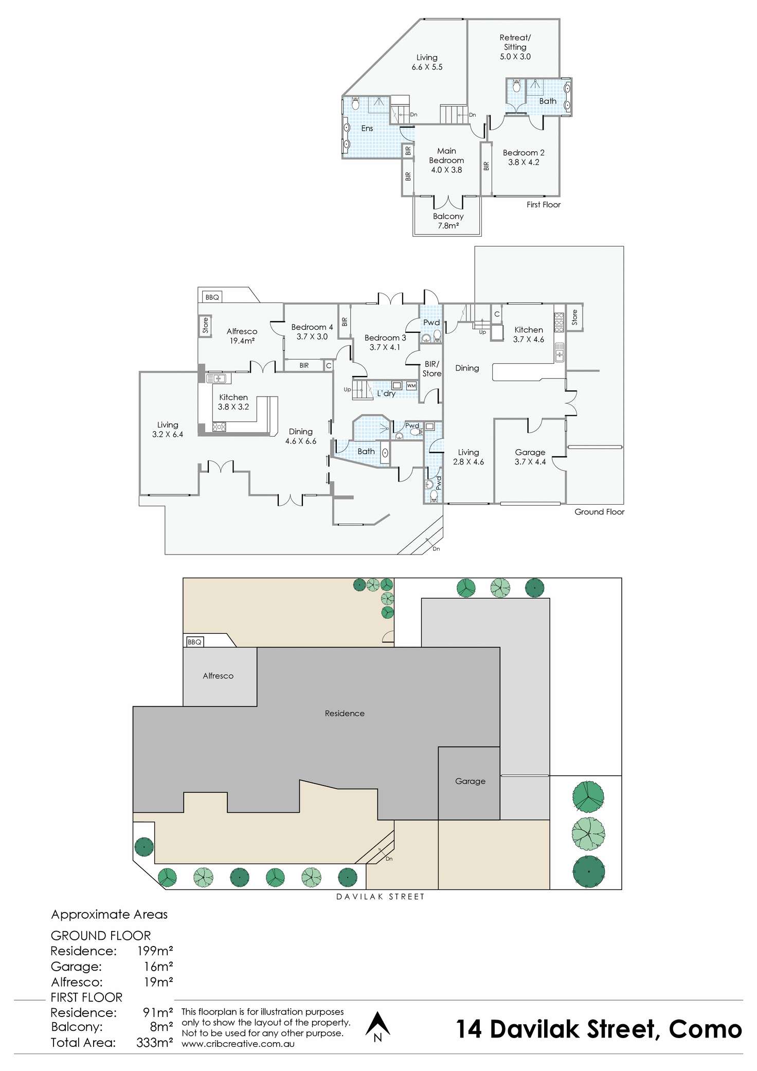 Floorplan of Homely house listing, 14 Davilak Street, Como WA 6152