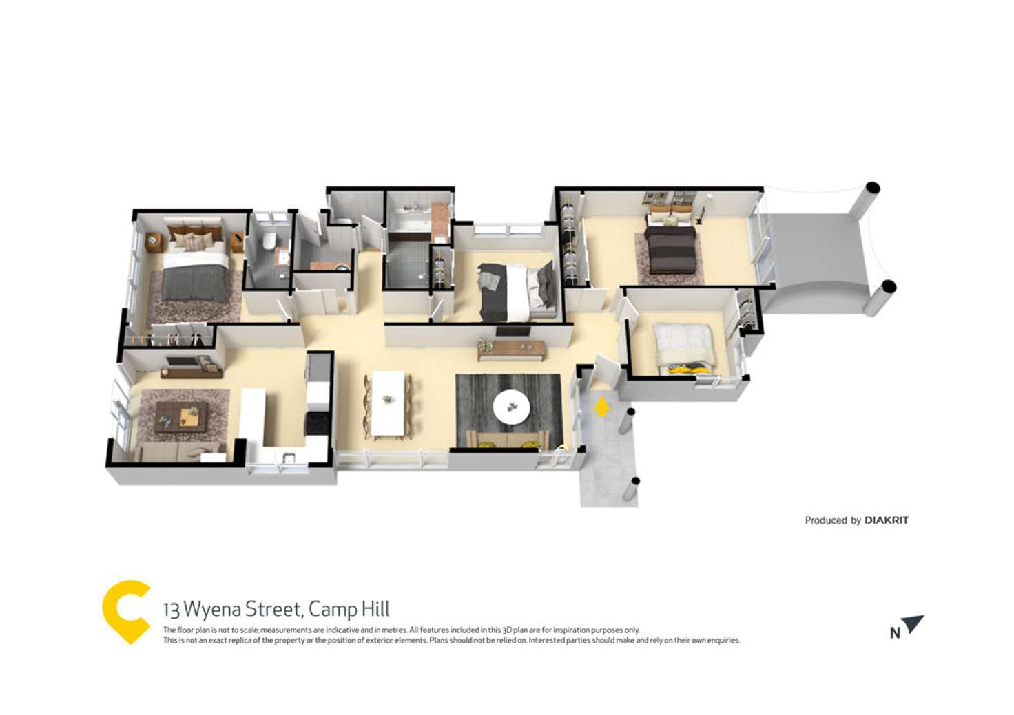 Floorplan of Homely house listing, 13 Wyena Street, Camp Hill QLD 4152