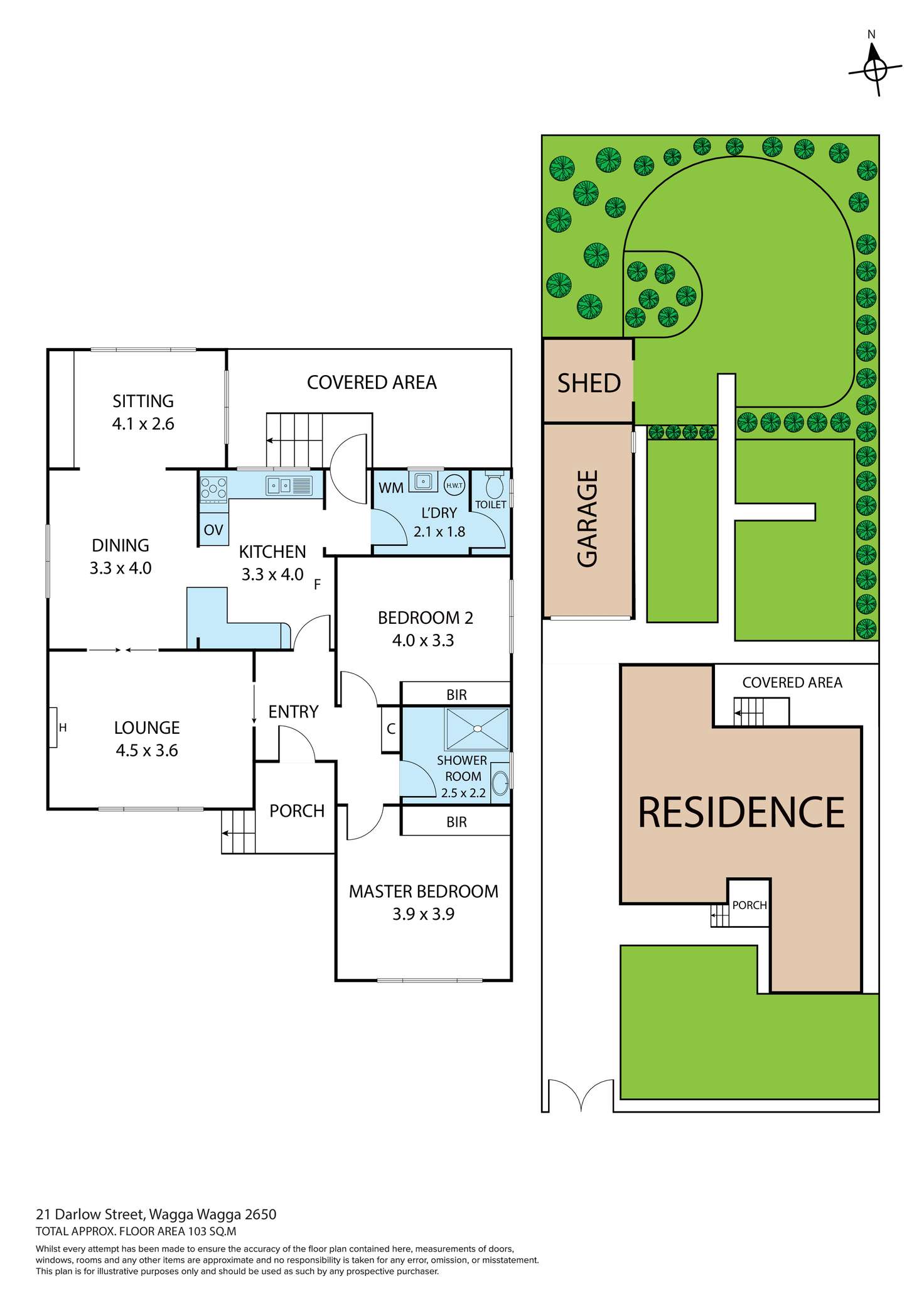 Floorplan of Homely house listing, 21 Darlow Street, Wagga Wagga NSW 2650