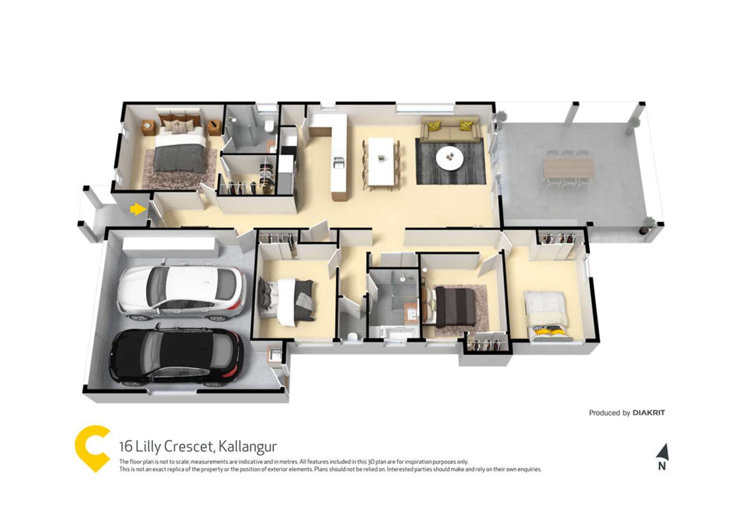 Floorplan of Homely house listing, 16 Lilly Crescent, Kallangur QLD 4503