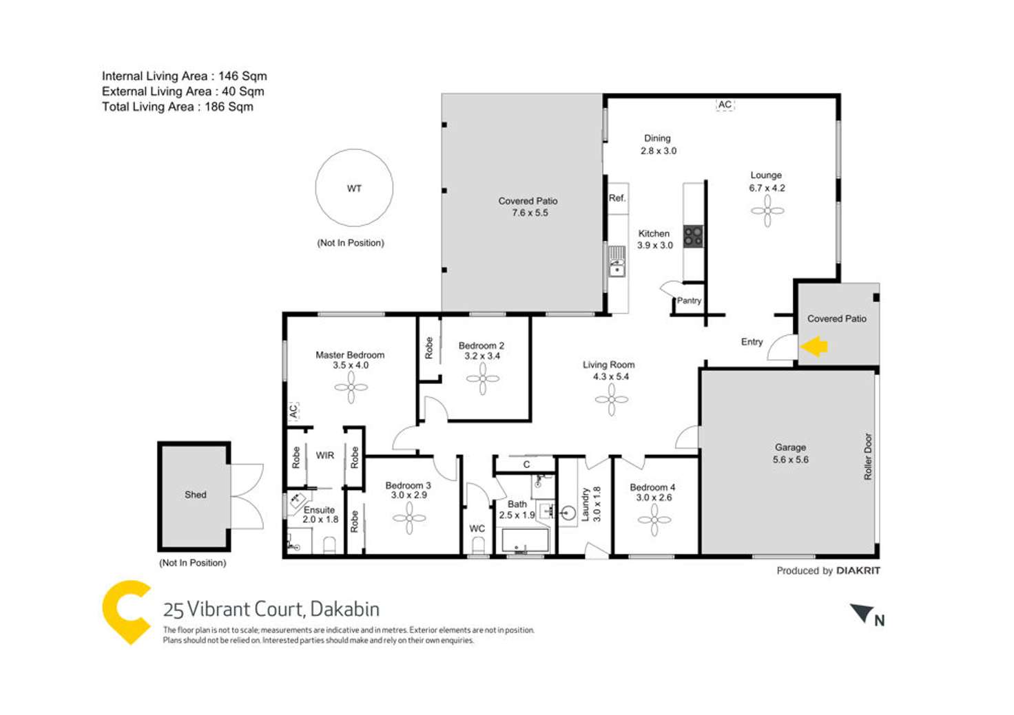 Floorplan of Homely house listing, 25 Vibrant Court, Dakabin QLD 4503