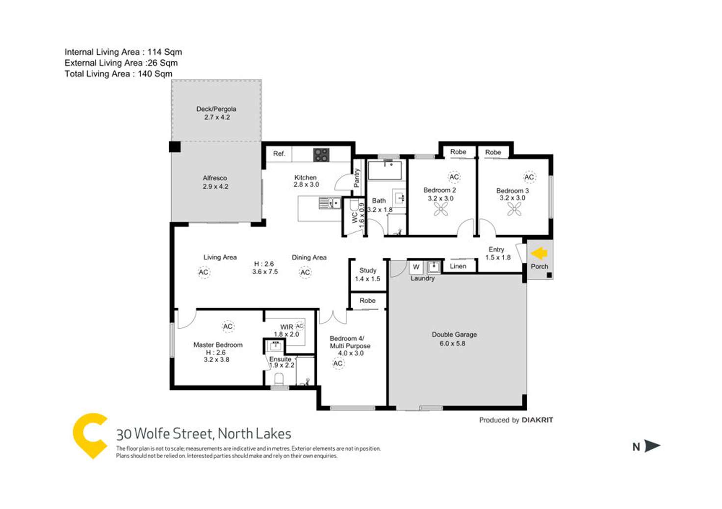 Floorplan of Homely house listing, 30 Wolfe Street, North Lakes QLD 4509