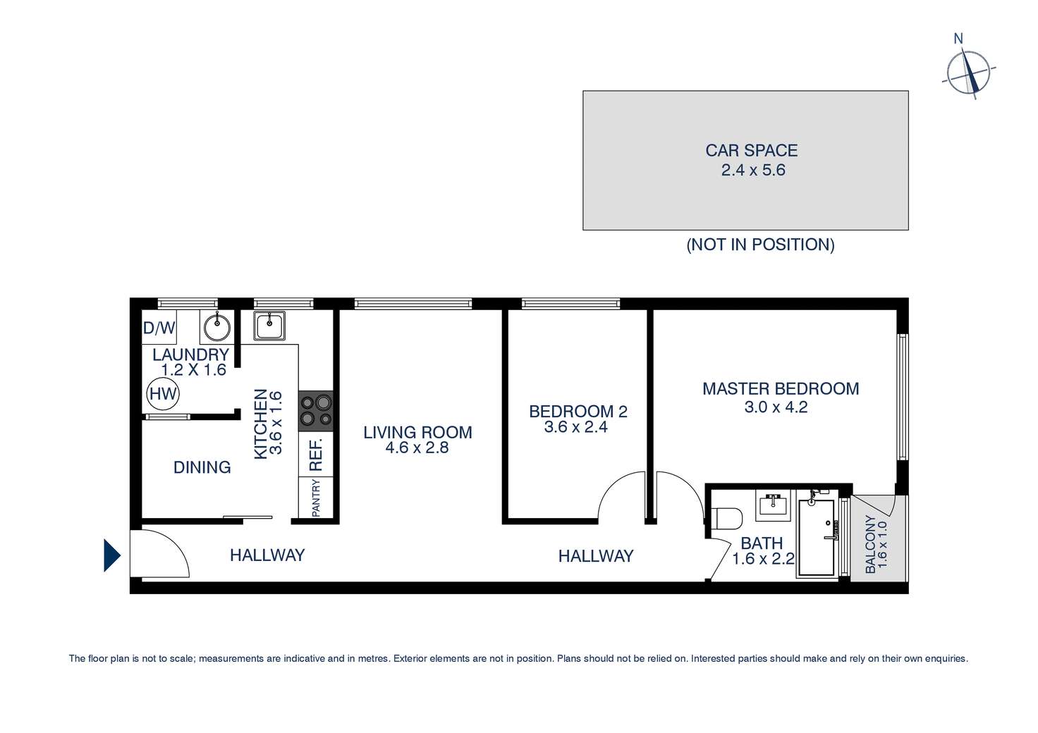 Floorplan of Homely unit listing, 1/34 Treves Street, Merrylands NSW 2160