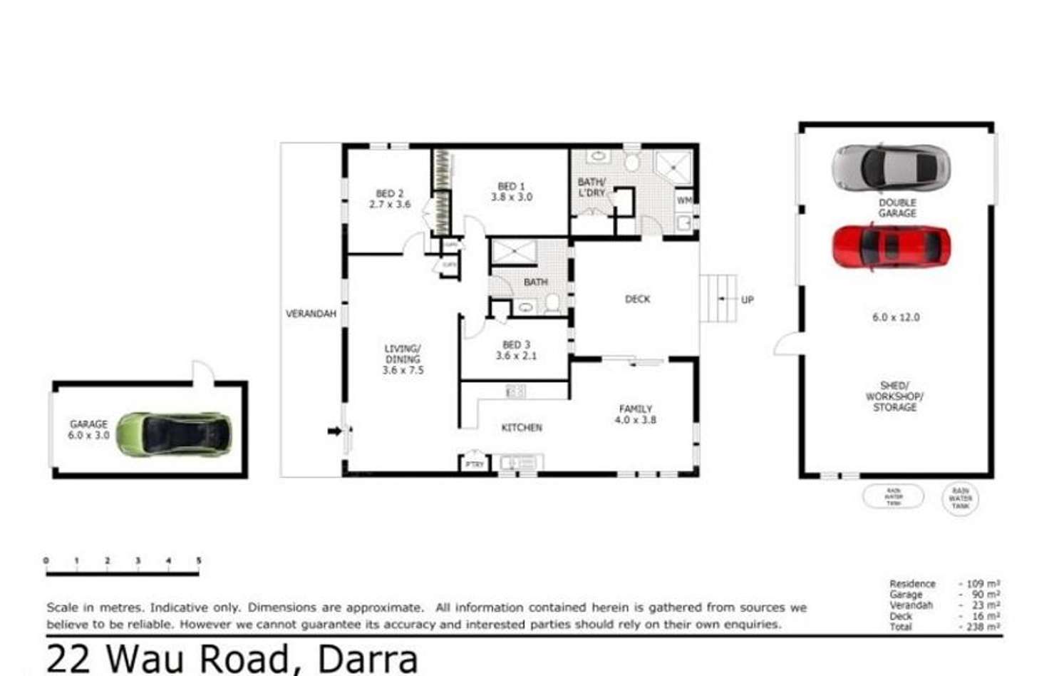 Floorplan of Homely house listing, 22 WAU ROAD, Darra QLD 4076