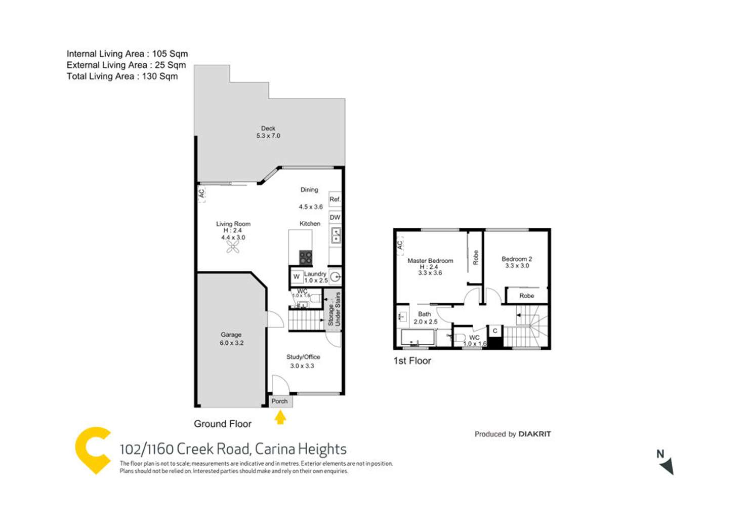 Floorplan of Homely townhouse listing, 102/1160 Creek Road, Carina Heights QLD 4152