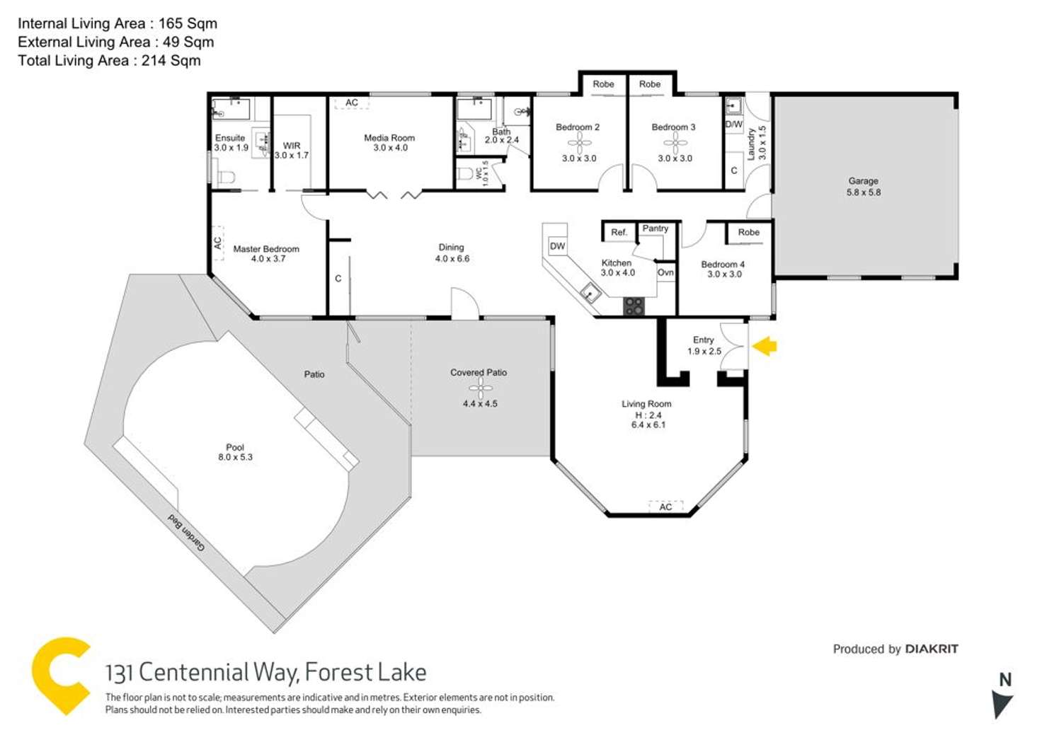 Floorplan of Homely house listing, 131 Centennial Way, Forest Lake QLD 4078