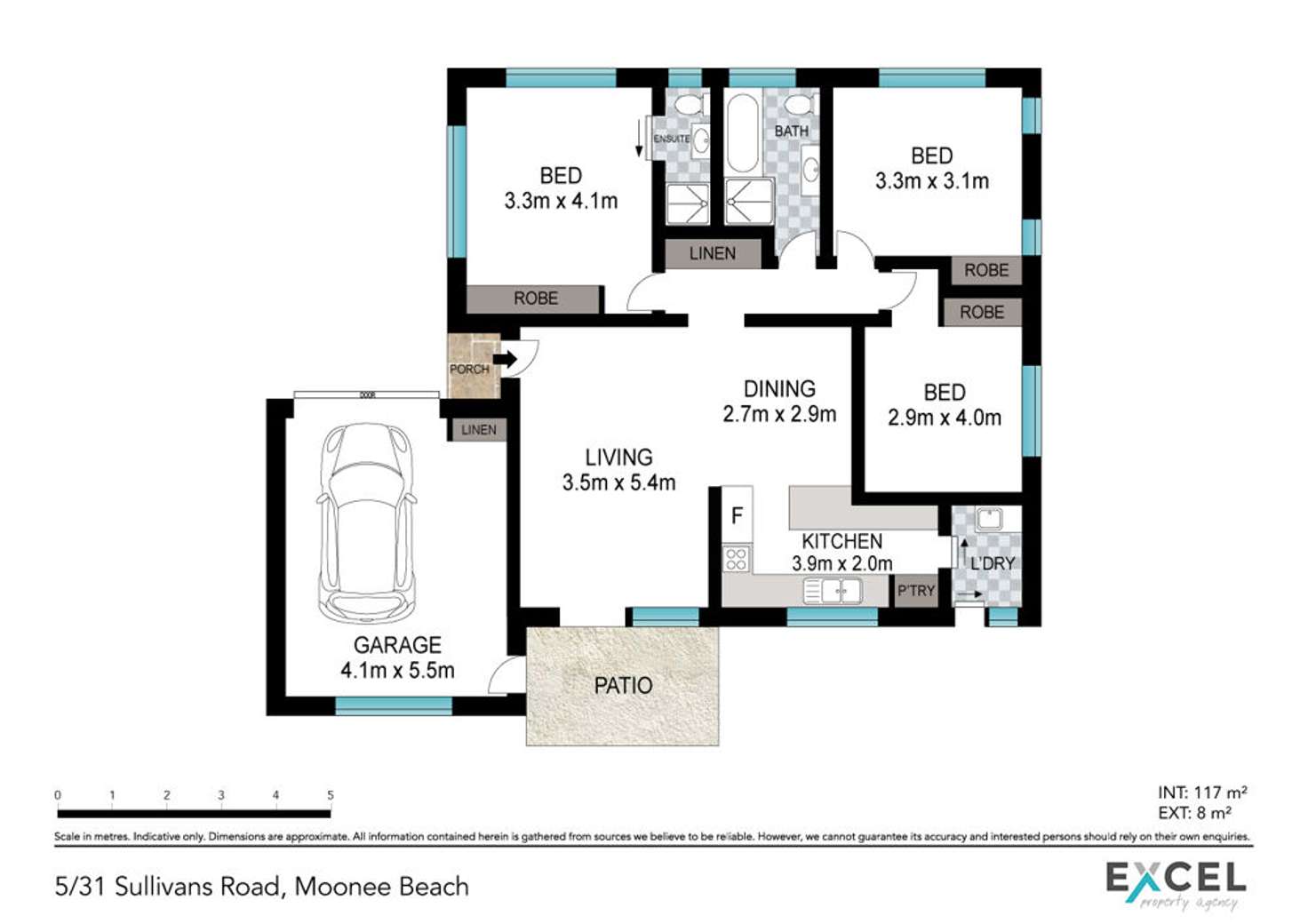 Floorplan of Homely villa listing, 5/31 Sullivans Road, Moonee Beach NSW 2450