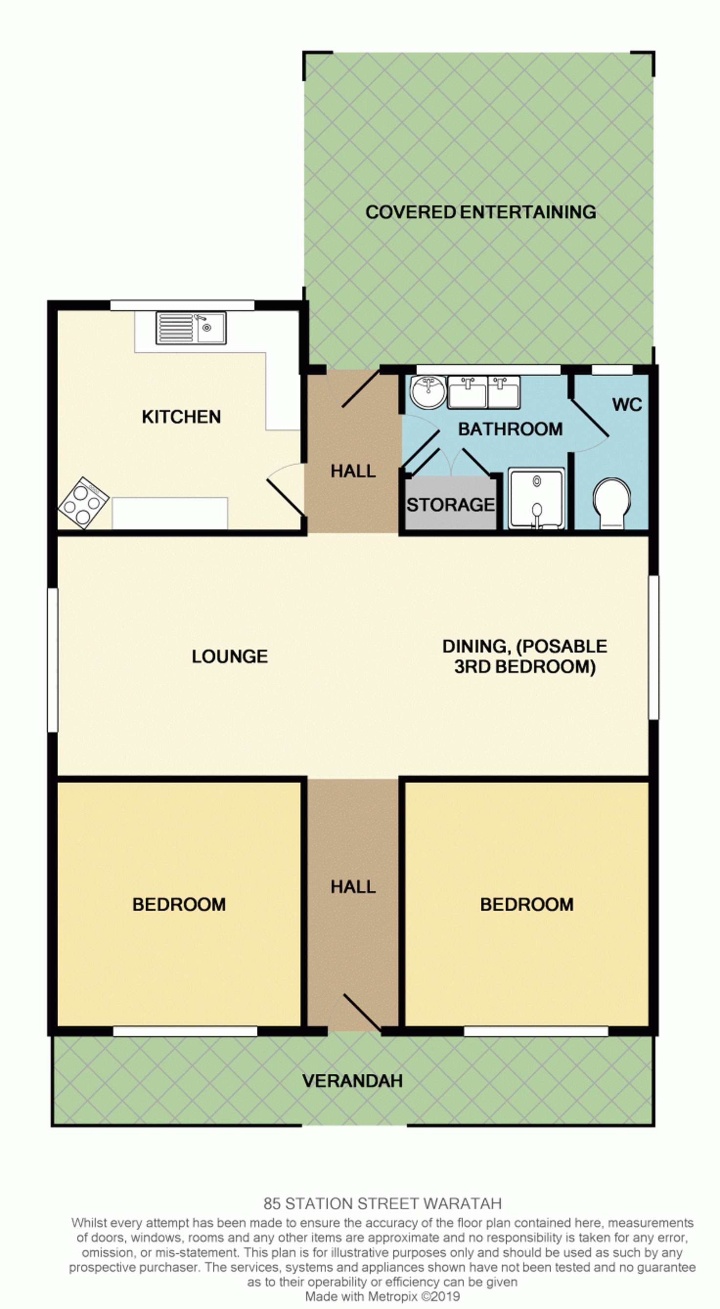 Floorplan of Homely house listing, 85 Station Street, Waratah NSW 2298