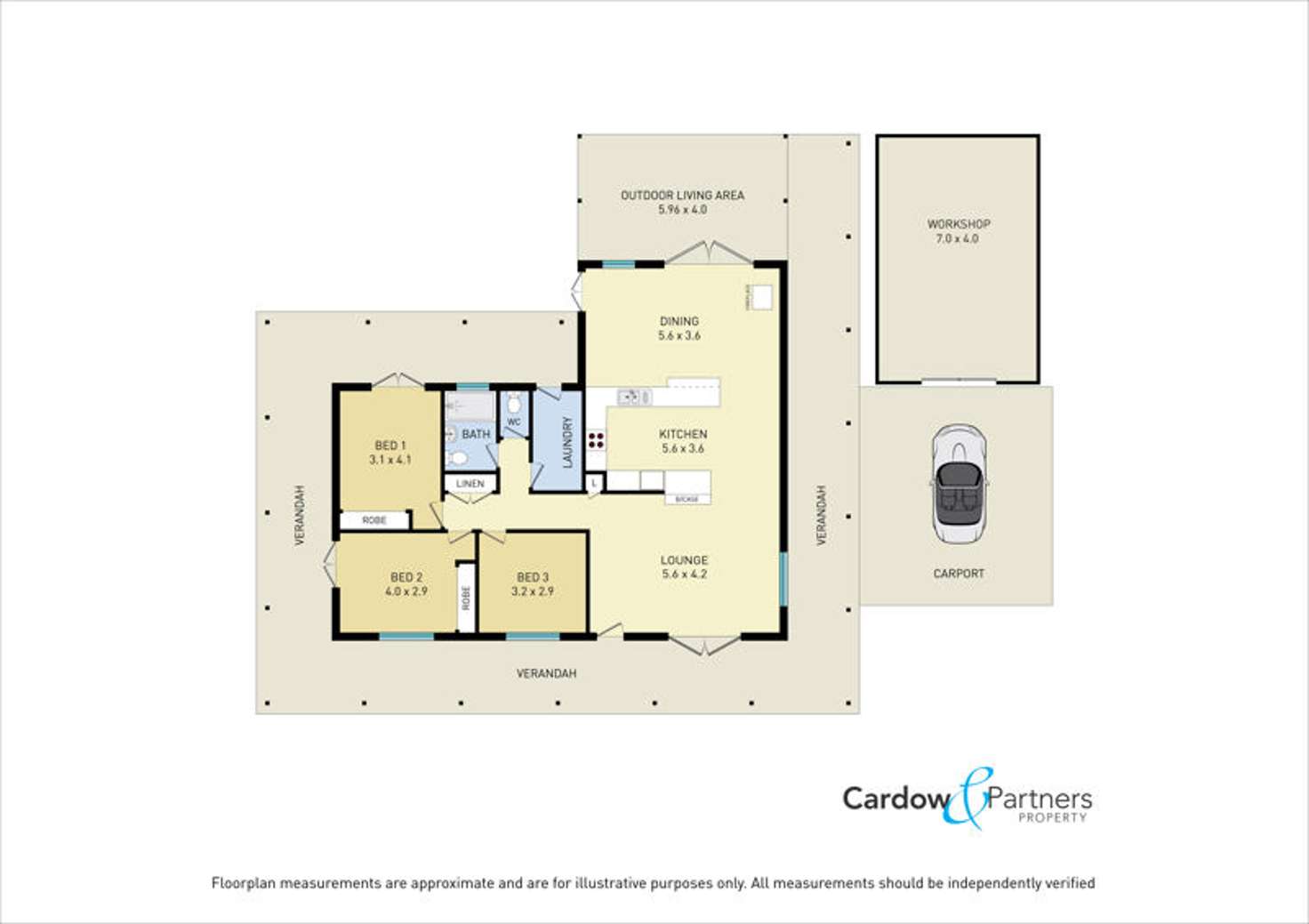 Floorplan of Homely house listing, 6 Raymond Close, Bellingen NSW 2454