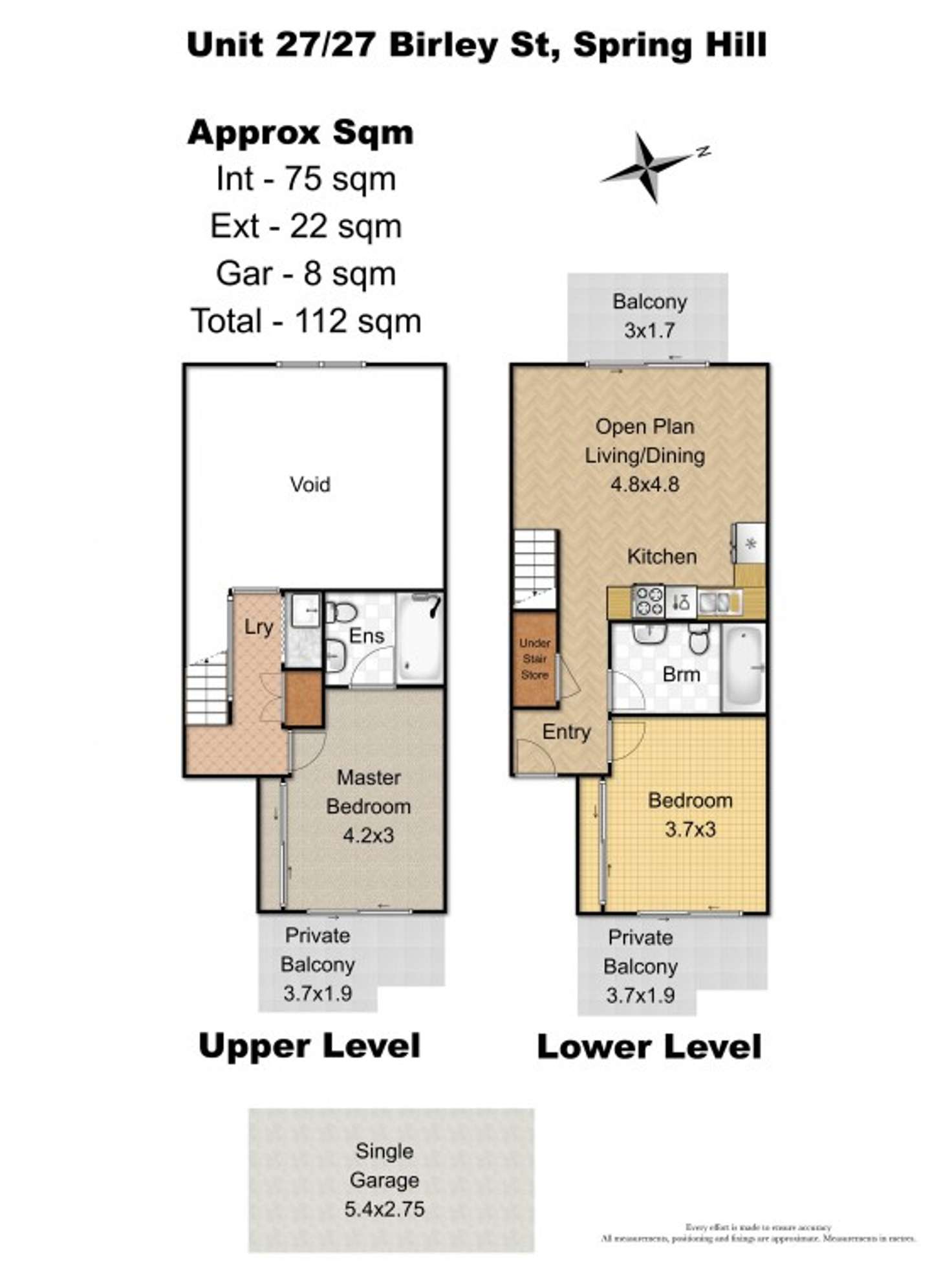 Floorplan of Homely unit listing, 27/27 Birley Street, Spring Hill QLD 4000