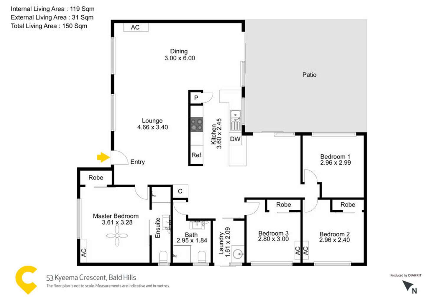 Floorplan of Homely house listing, 53 Kyeema Crescent, Bald Hills QLD 4036