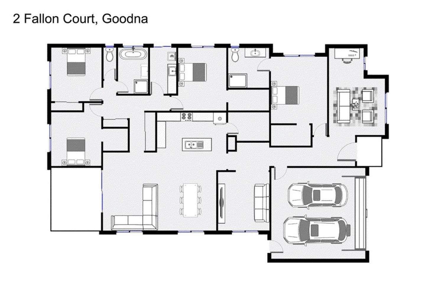 Floorplan of Homely house listing, 2 Fallon Court, Goodna QLD 4300