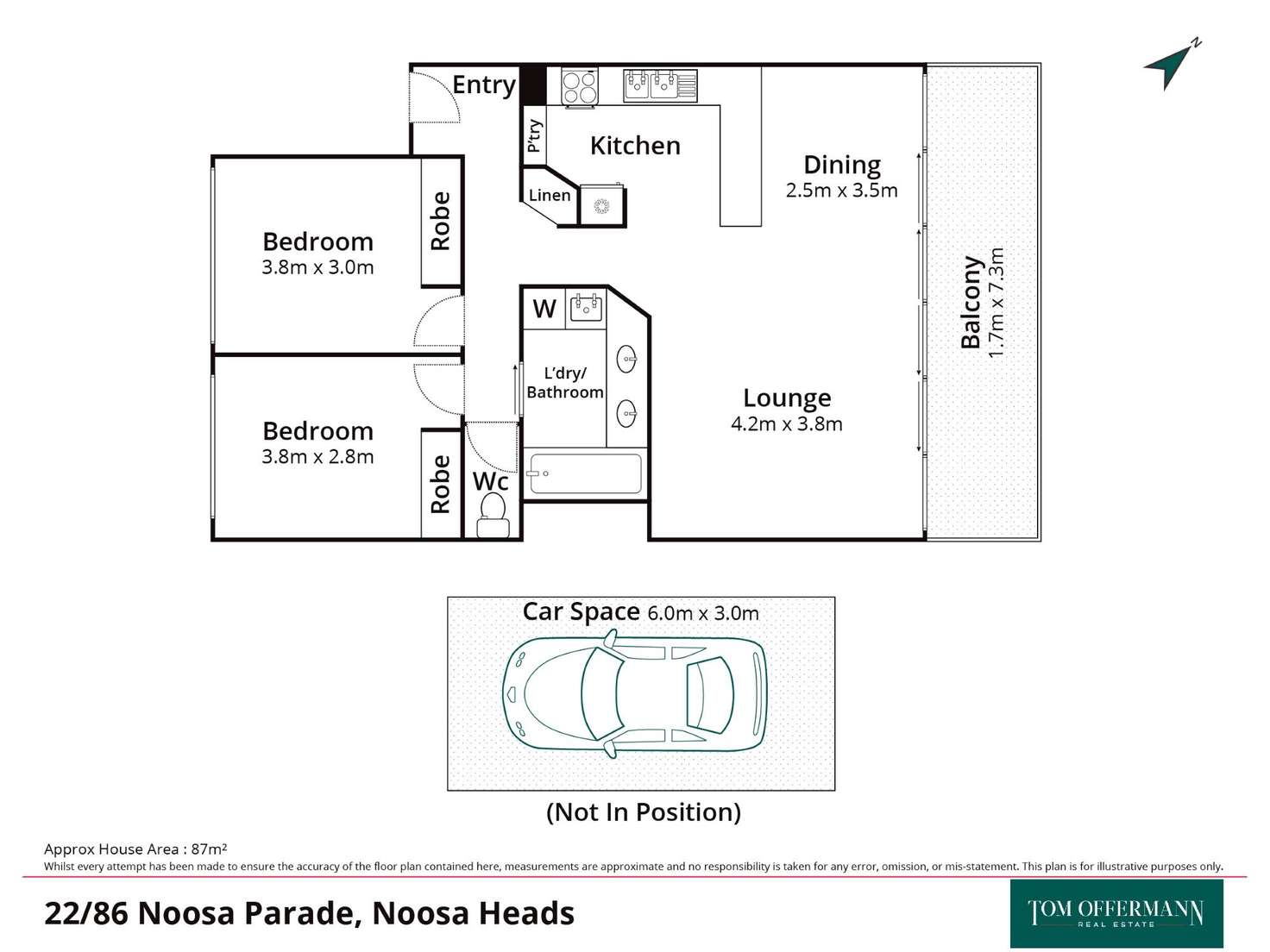 Floorplan of Homely unit listing, 22/86 Noosa Parade, Noosa Heads QLD 4567