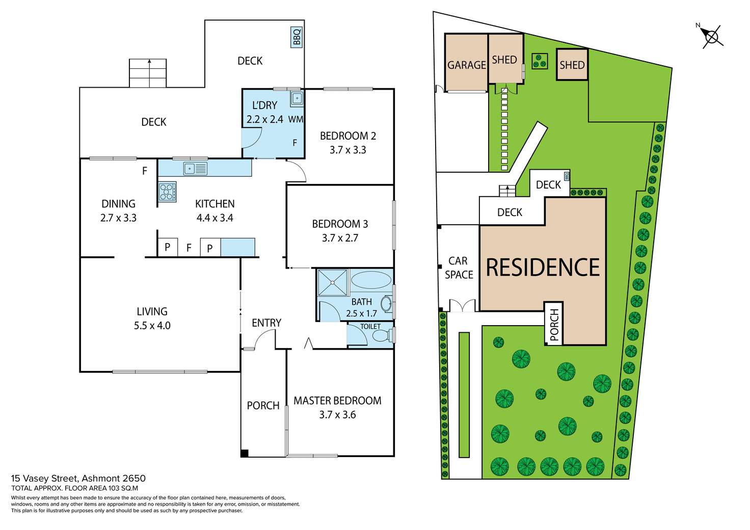 Floorplan of Homely house listing, 15 Vasey Street, Ashmont NSW 2650