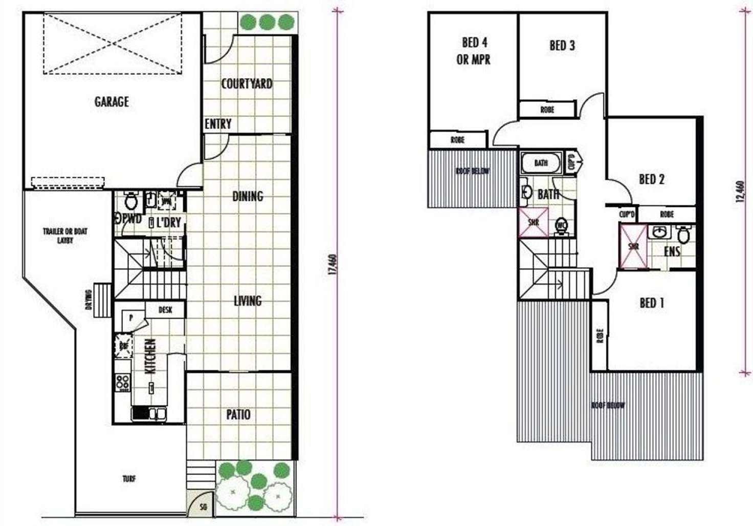 Floorplan of Homely townhouse listing, 31/1 Hibbertia Street, Mountain Creek QLD 4557