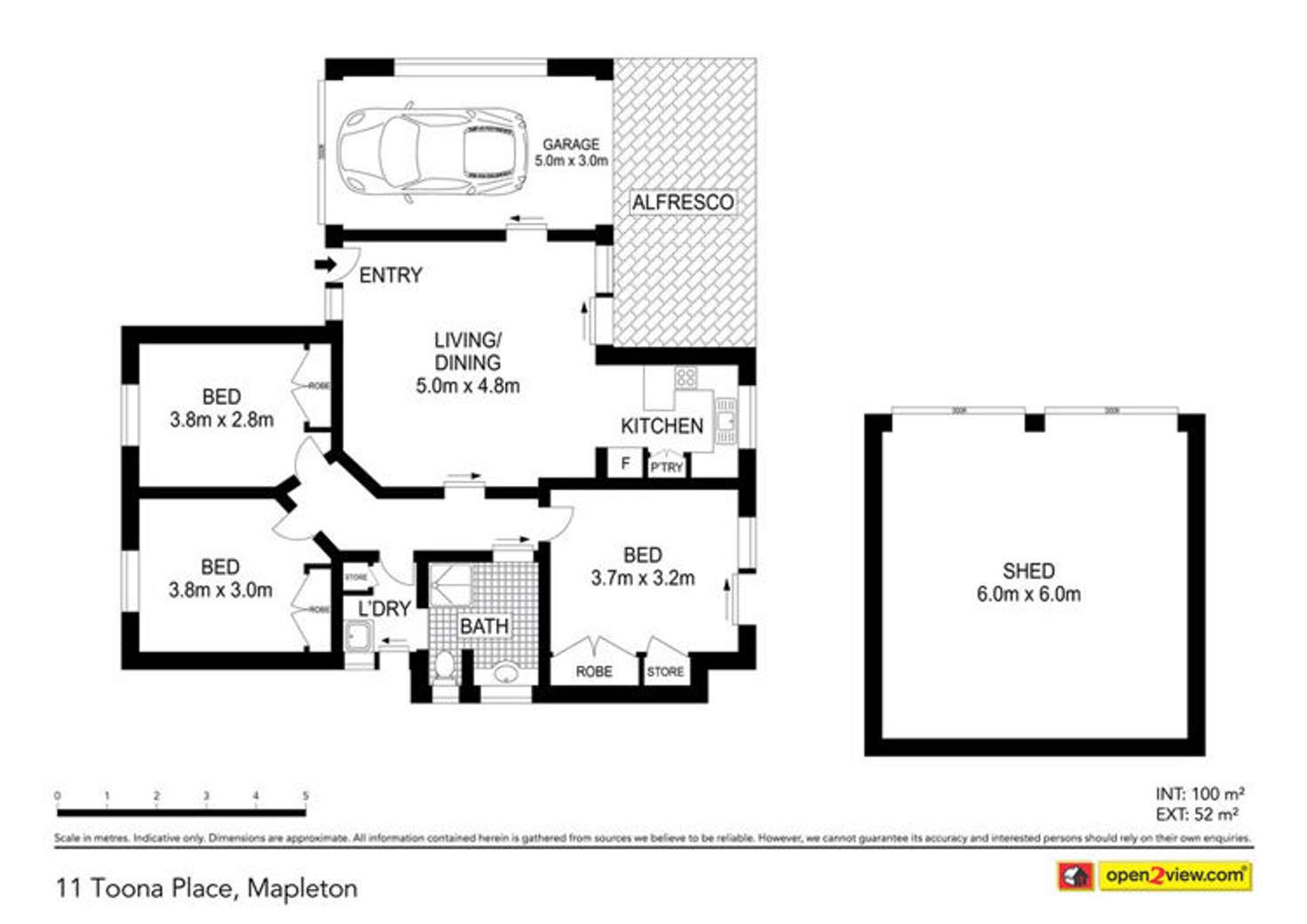 Floorplan of Homely house listing, 11 Toona Place, Mapleton QLD 4560