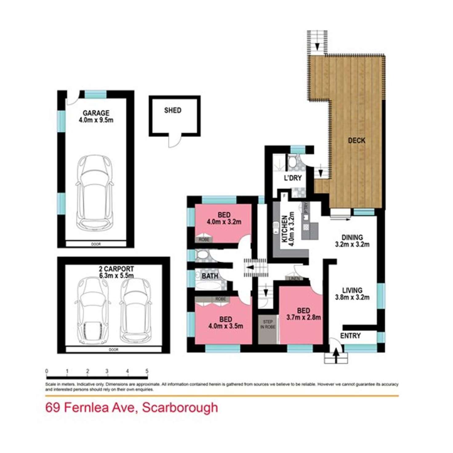 Floorplan of Homely house listing, 69 Fernlea Avenue, Scarborough QLD 4020