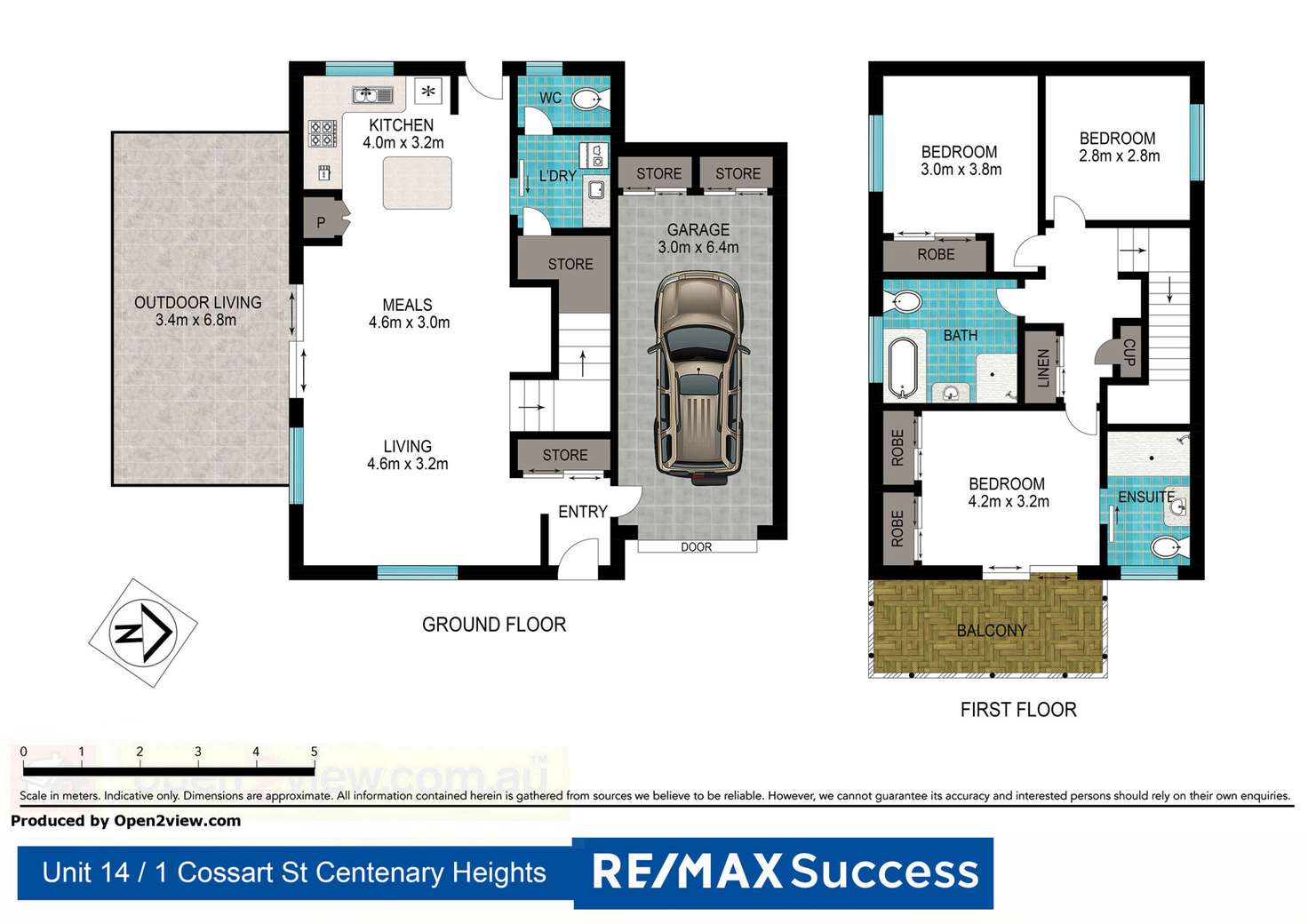 Floorplan of Homely unit listing, Villa 14, 1 Cossart Street, Centenary Heights QLD 4350