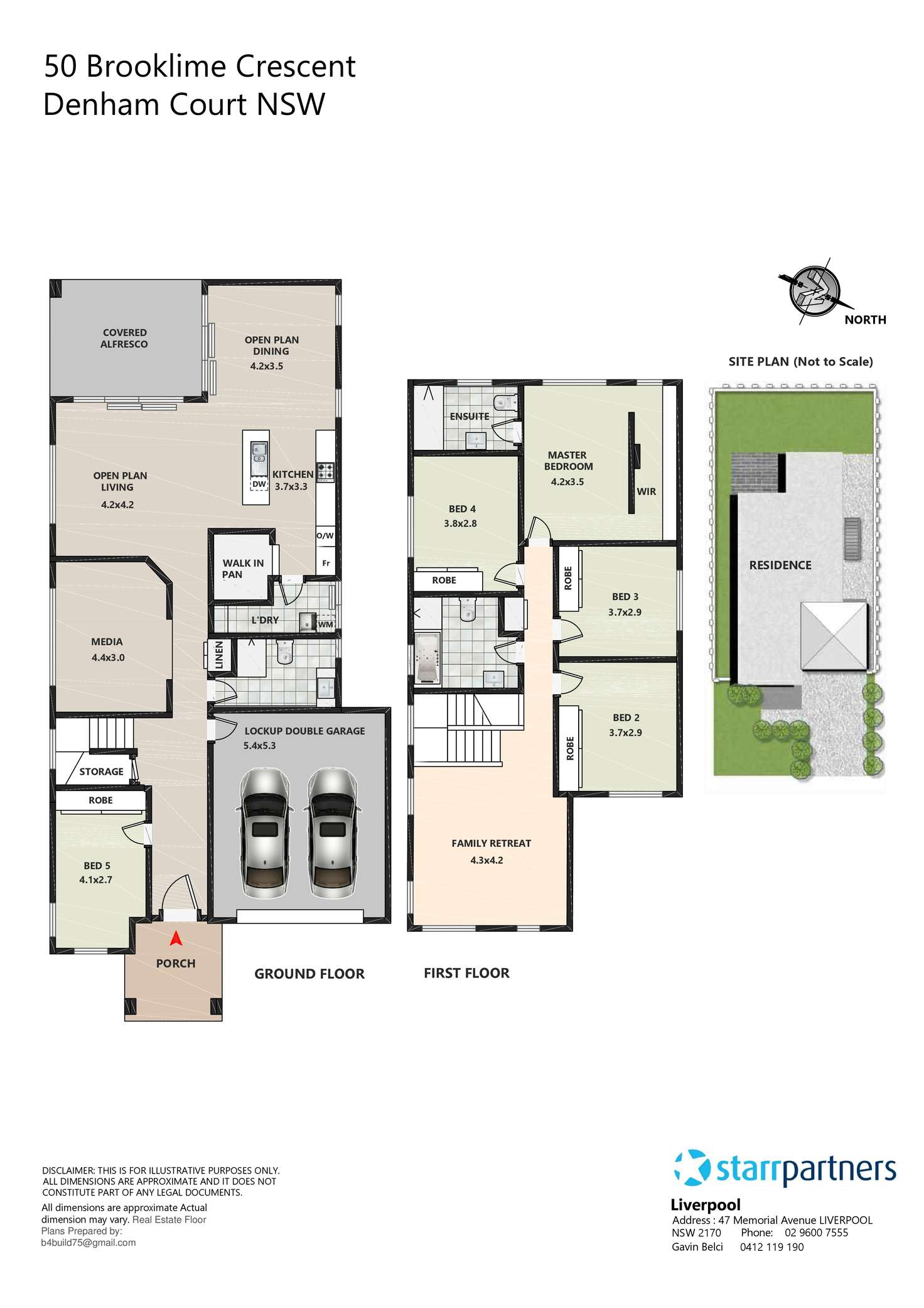 Floorplan of Homely house listing, 50 Brooklime Crescent, Denham Court NSW 2565