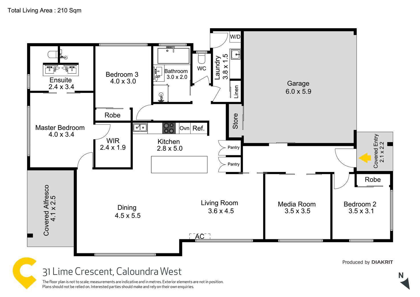 Floorplan of Homely house listing, 31 Lime Crescent, Caloundra West QLD 4551