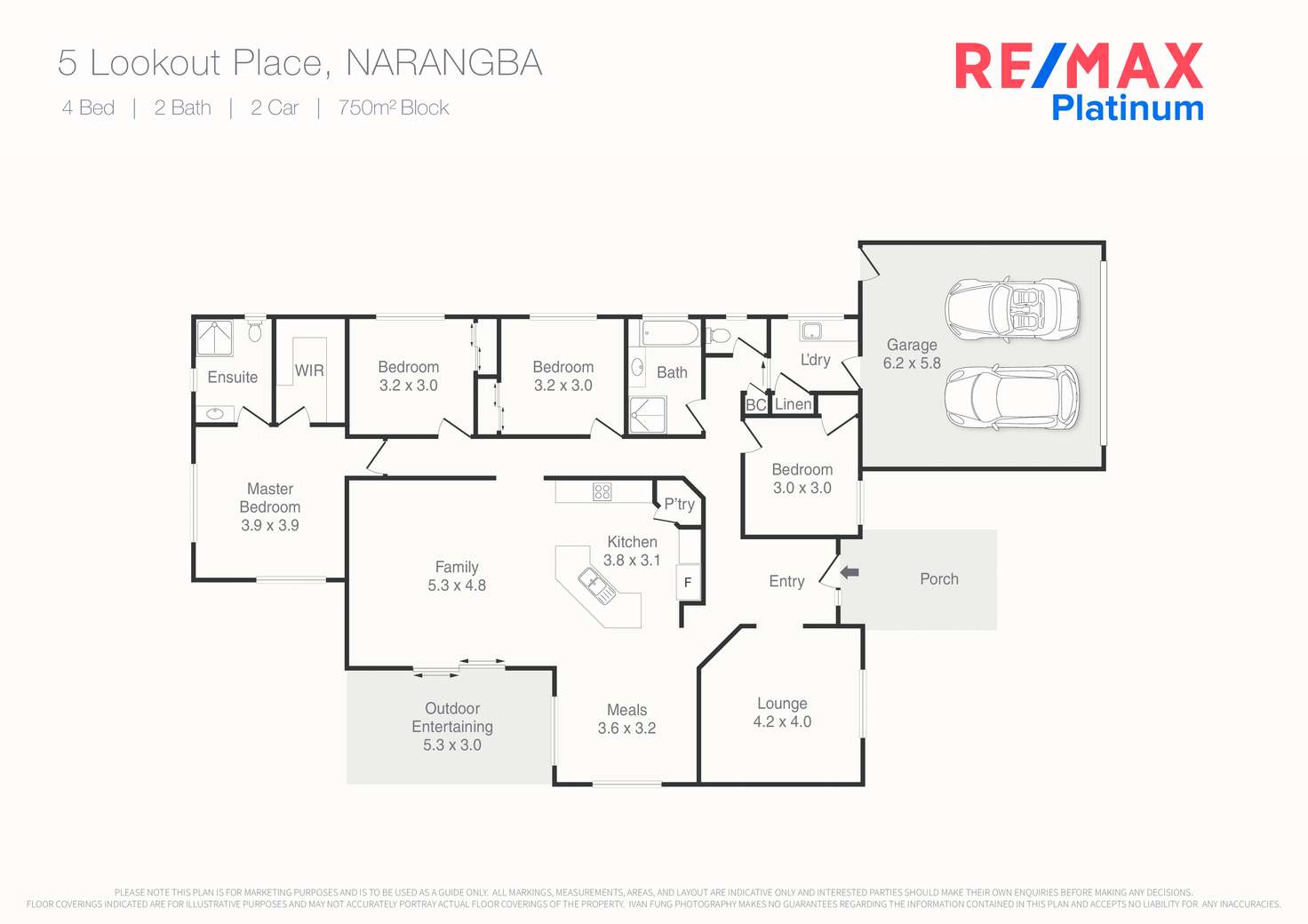 Floorplan of Homely house listing, 5 Lookout Place, Narangba QLD 4504