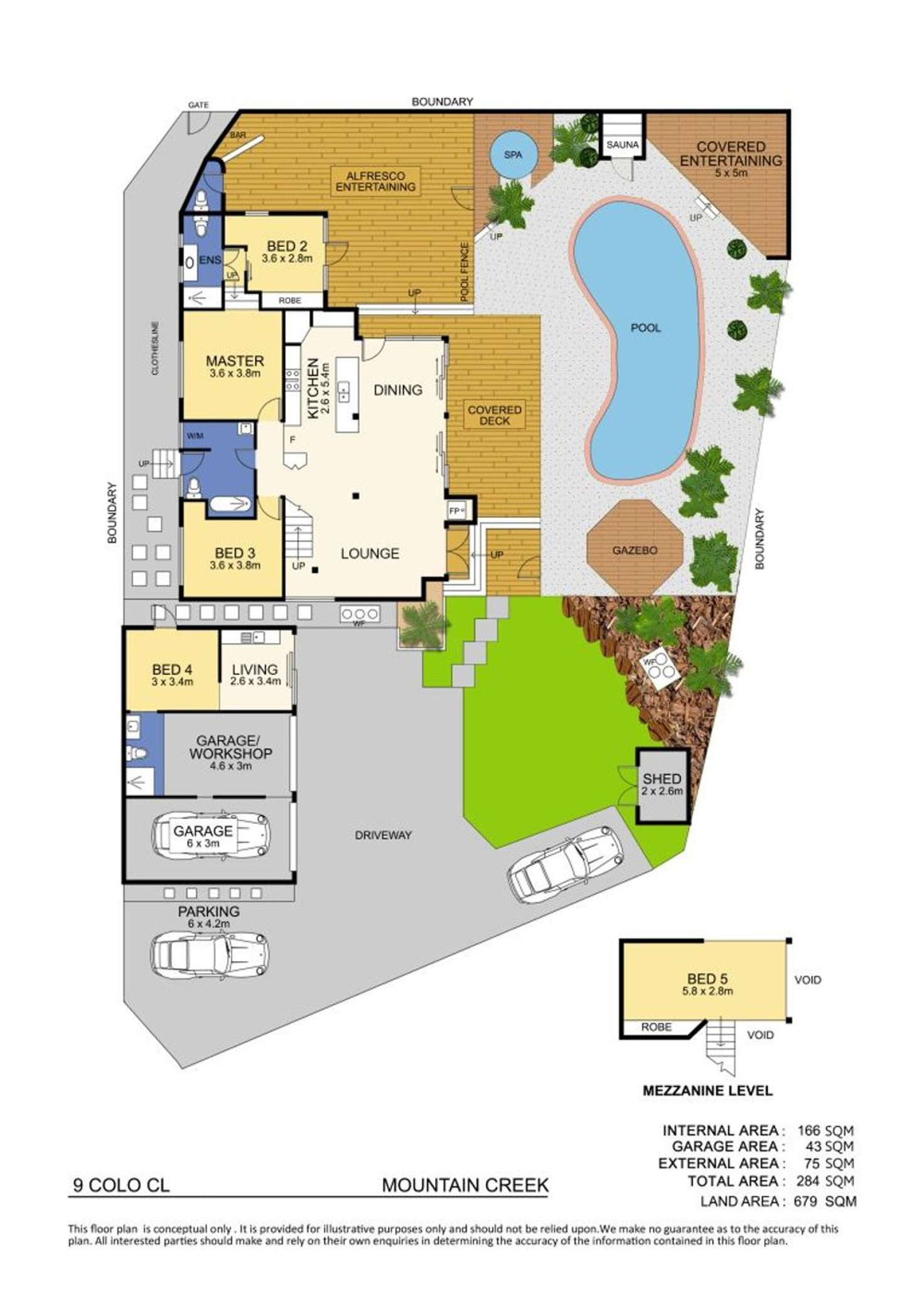 Floorplan of Homely house listing, 9 Colo Close, Mountain Creek QLD 4557