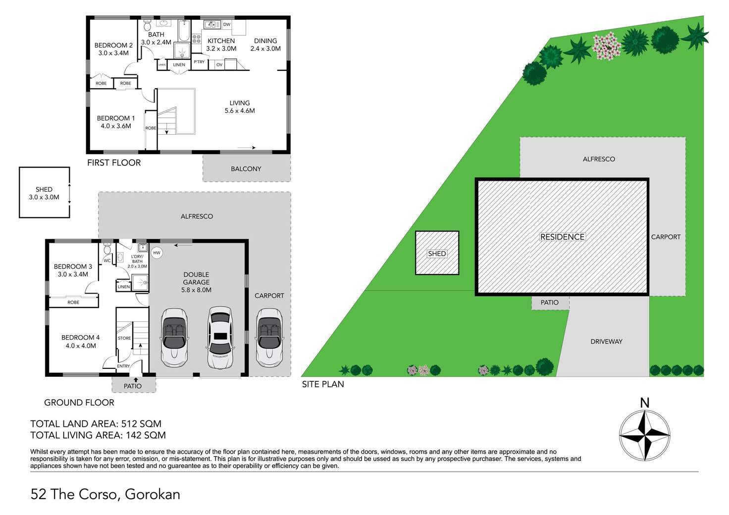 Floorplan of Homely house listing, 52 The Corso, Gorokan NSW 2263