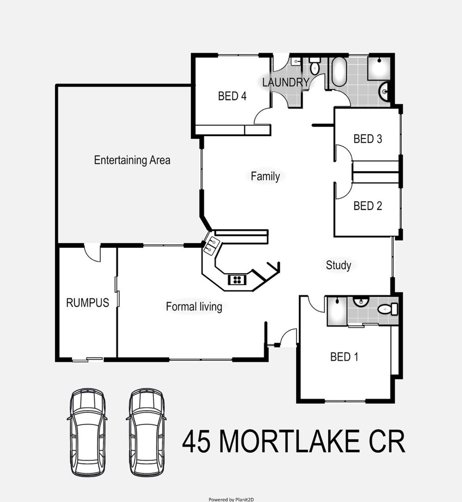 Floorplan of Homely house listing, 45 Mortlake cr, Boronia Heights QLD 4124