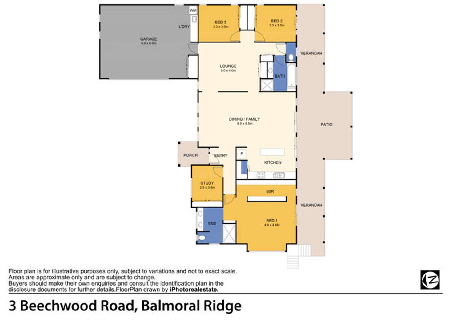 Floorplan of Homely house listing, 3 Beechwood Road, Balmoral Ridge QLD 4552