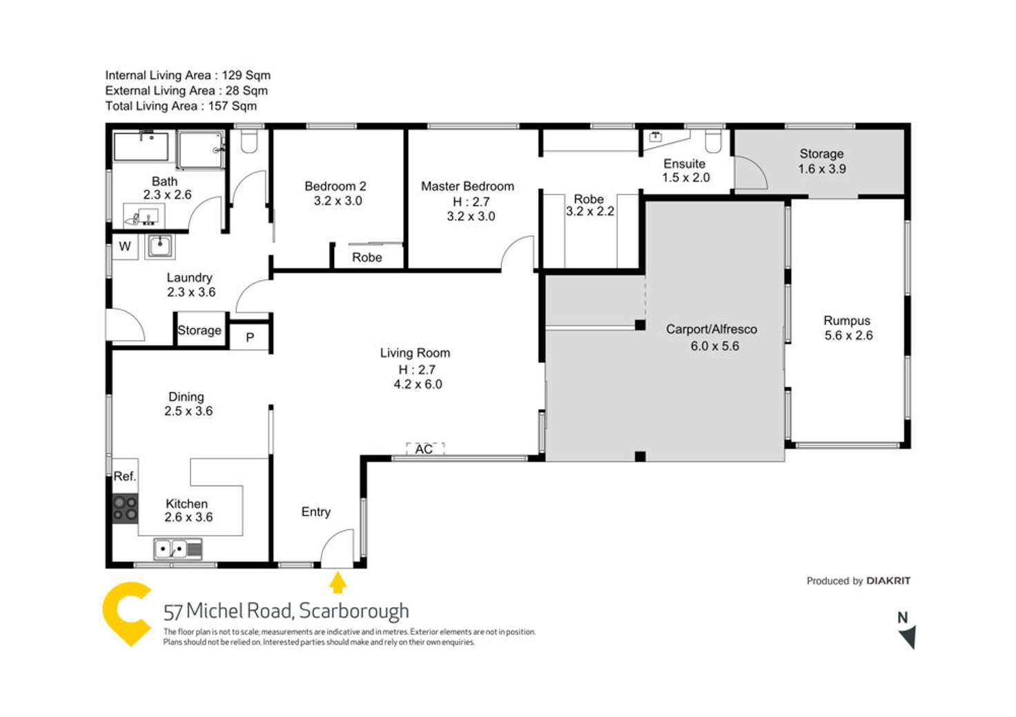Floorplan of Homely house listing, 57 Michel Road, Scarborough QLD 4020