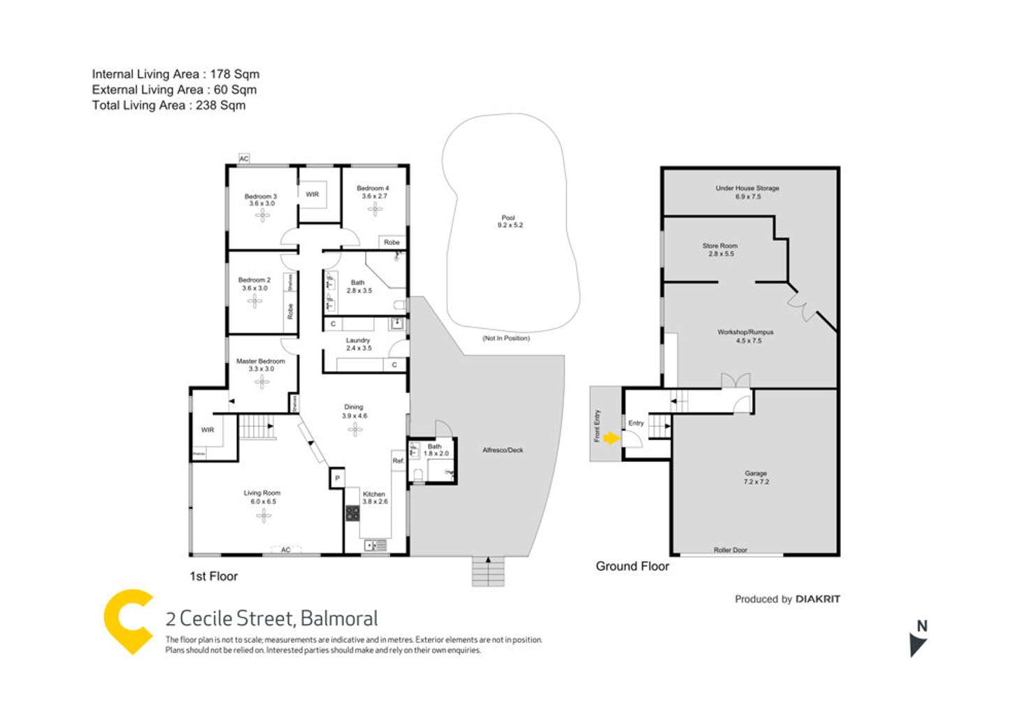 Floorplan of Homely house listing, 2 Cecile Street, Balmoral QLD 4171