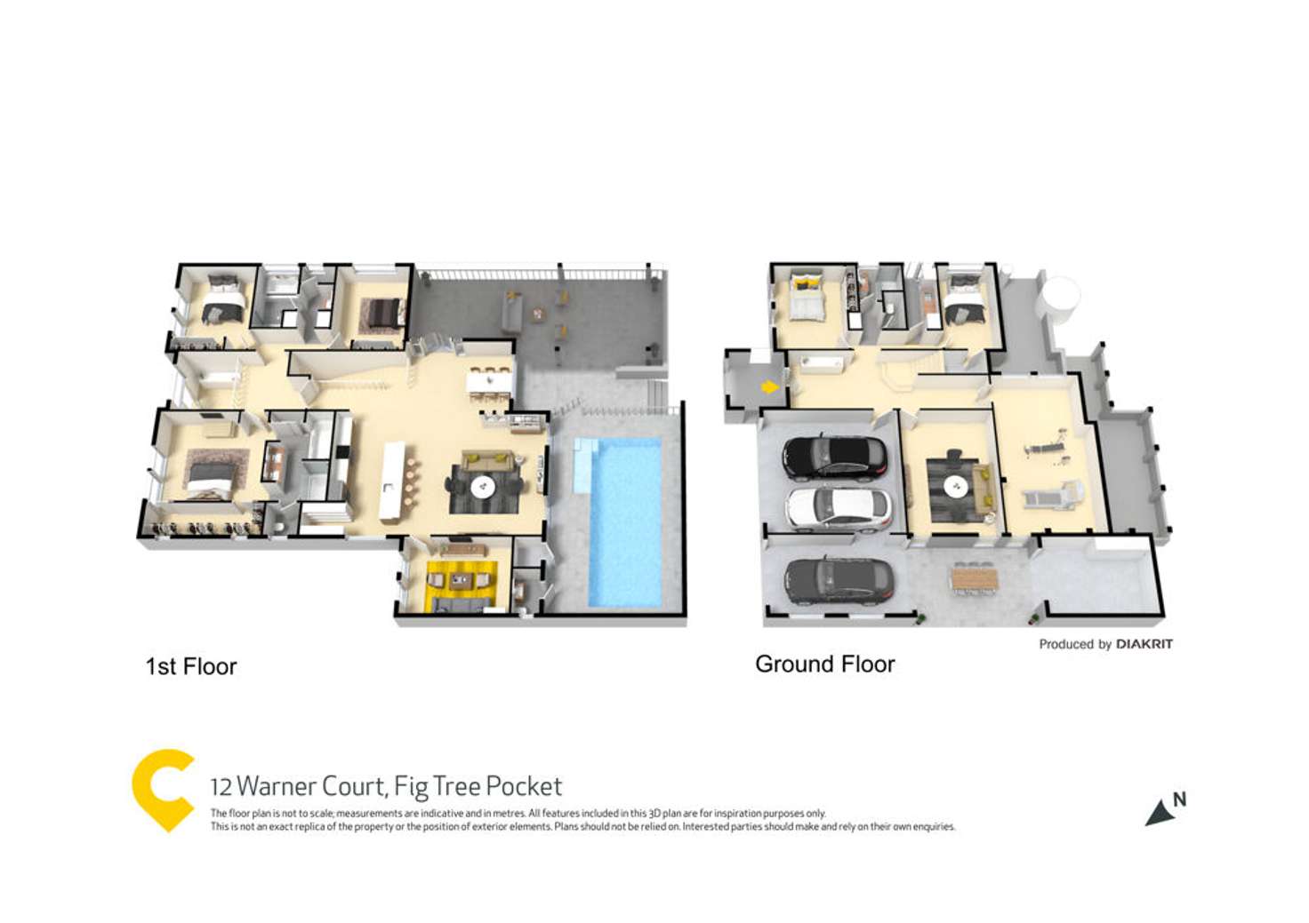 Floorplan of Homely house listing, 12 Warner Court, Fig Tree Pocket QLD 4069