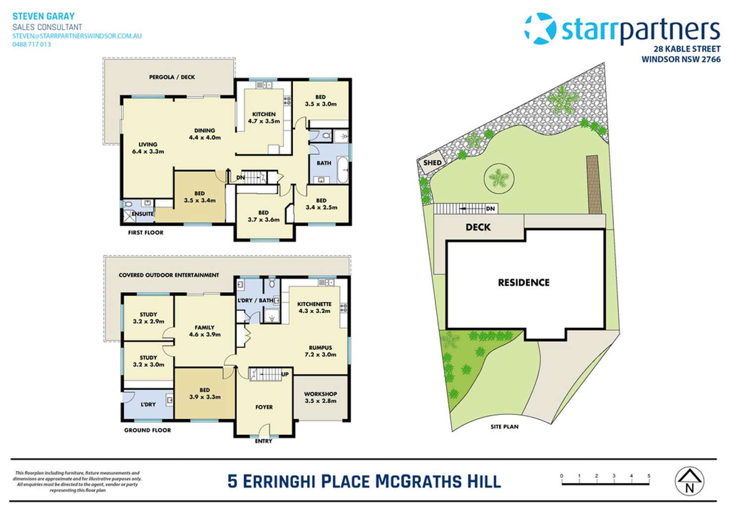 Floorplan of Homely house listing, 5 Erringhi Place, Mcgraths Hill NSW 2756