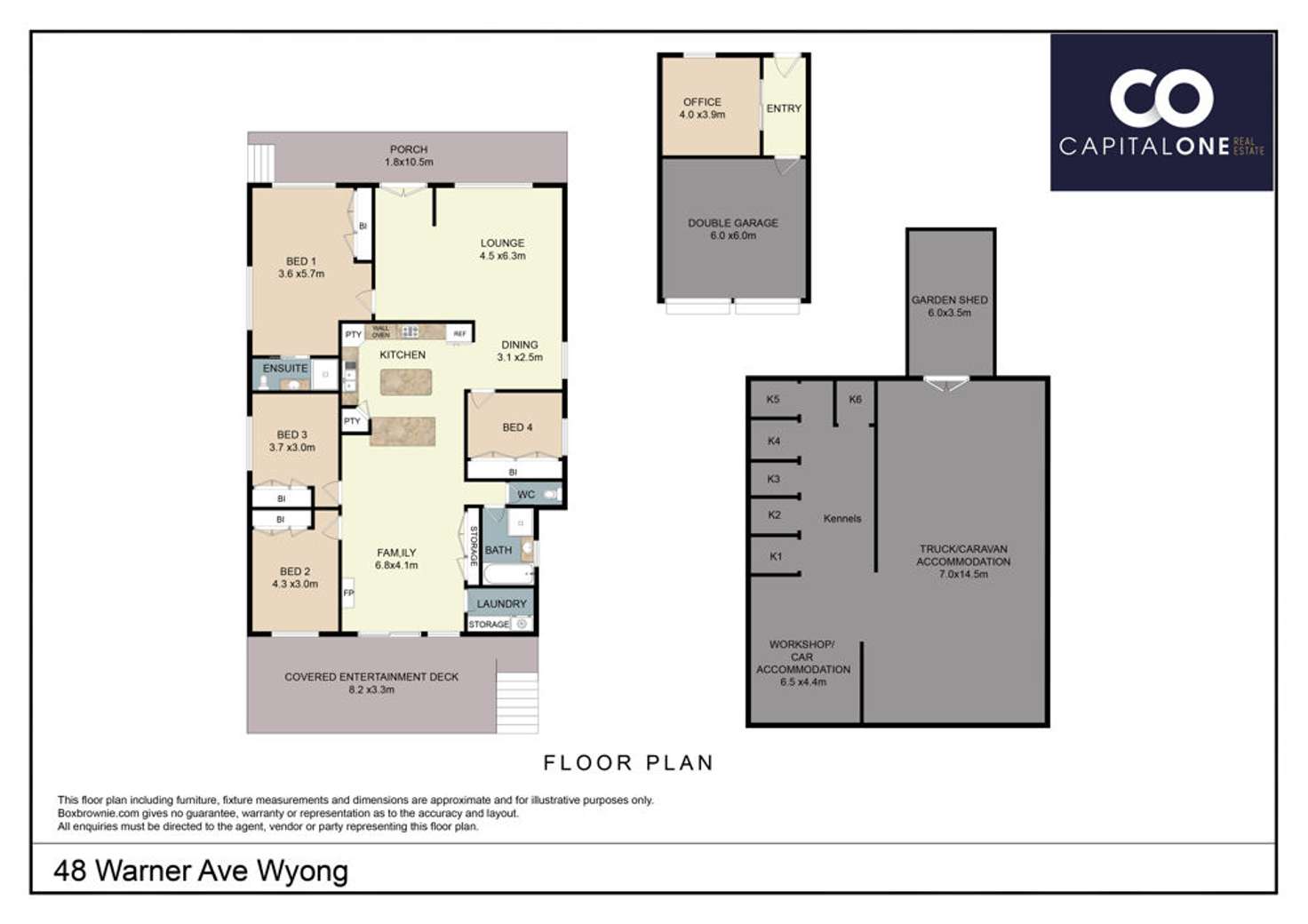 Floorplan of Homely house listing, 48 Warner Ave, Wyong NSW 2259