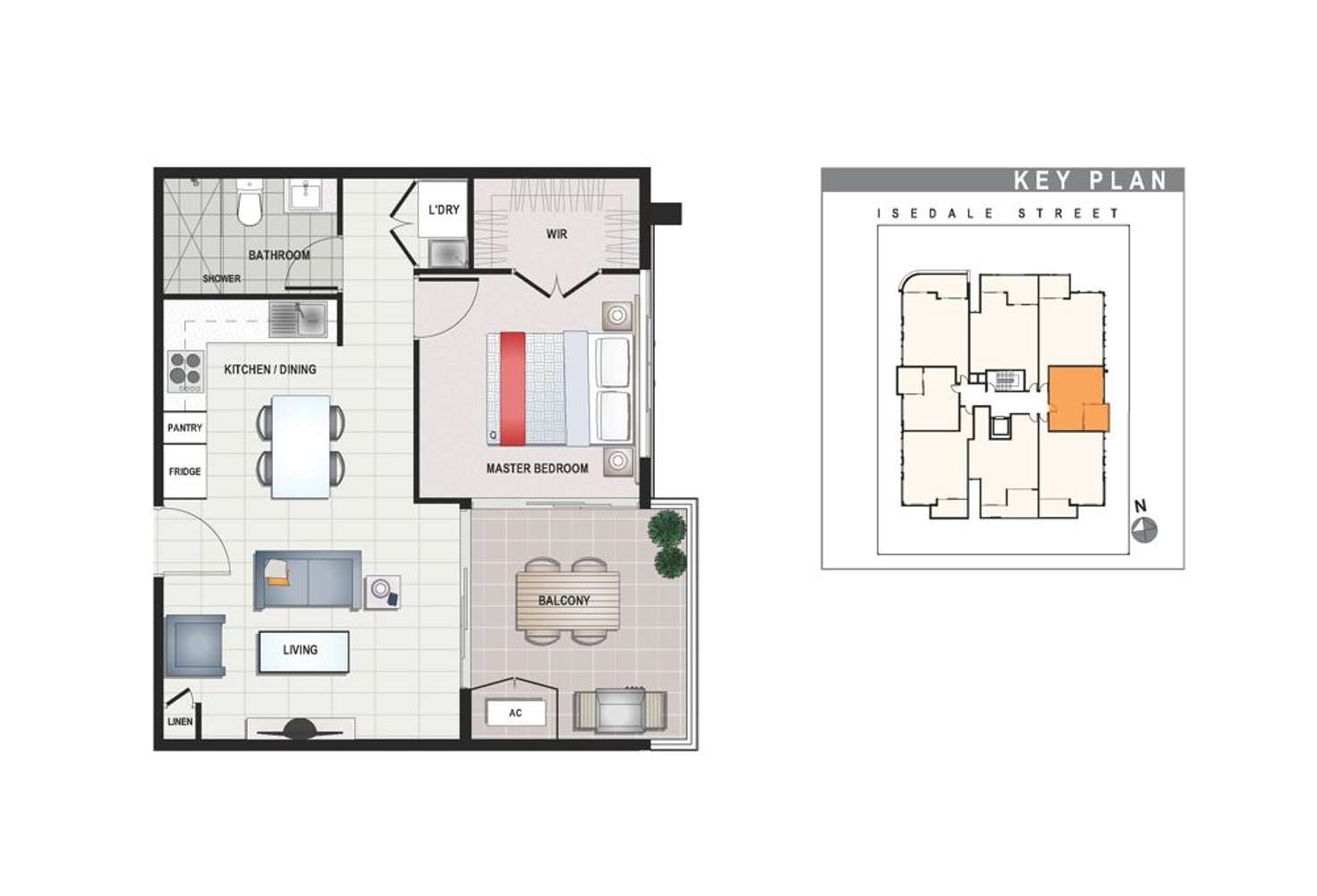 Floorplan of Homely unit listing, 606/19 Isedale Street, Wooloowin QLD 4030