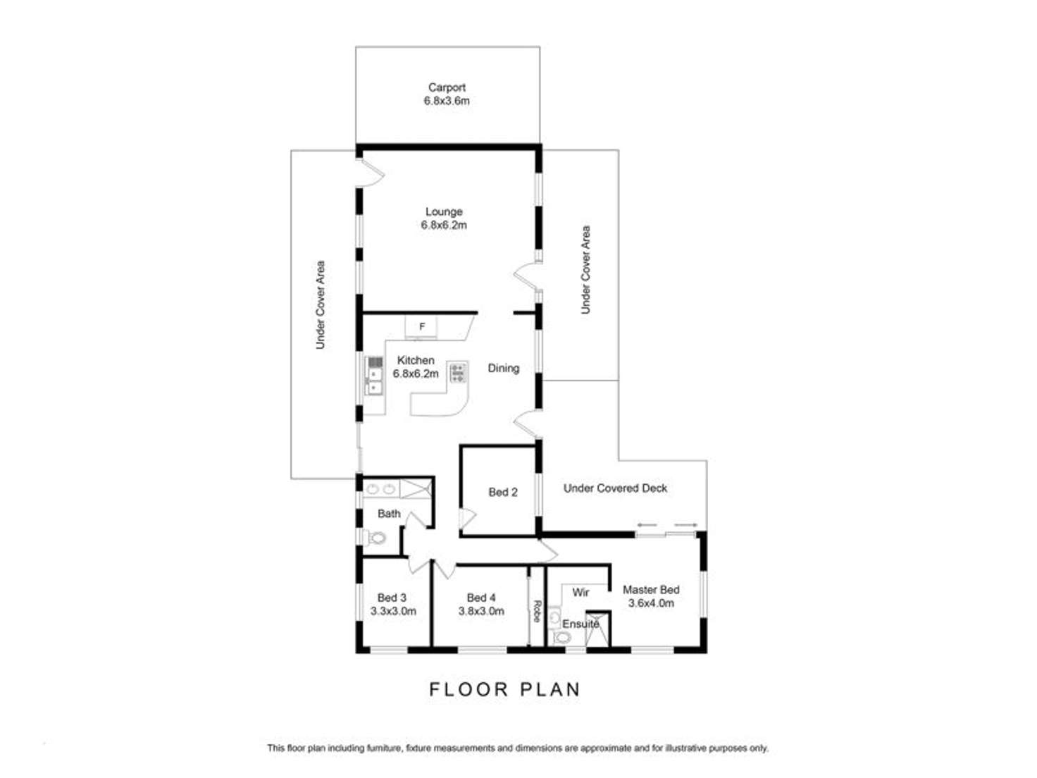 Floorplan of Homely acreageSemiRural listing, 17 Gordons Crossing Road East, Joyner QLD 4500