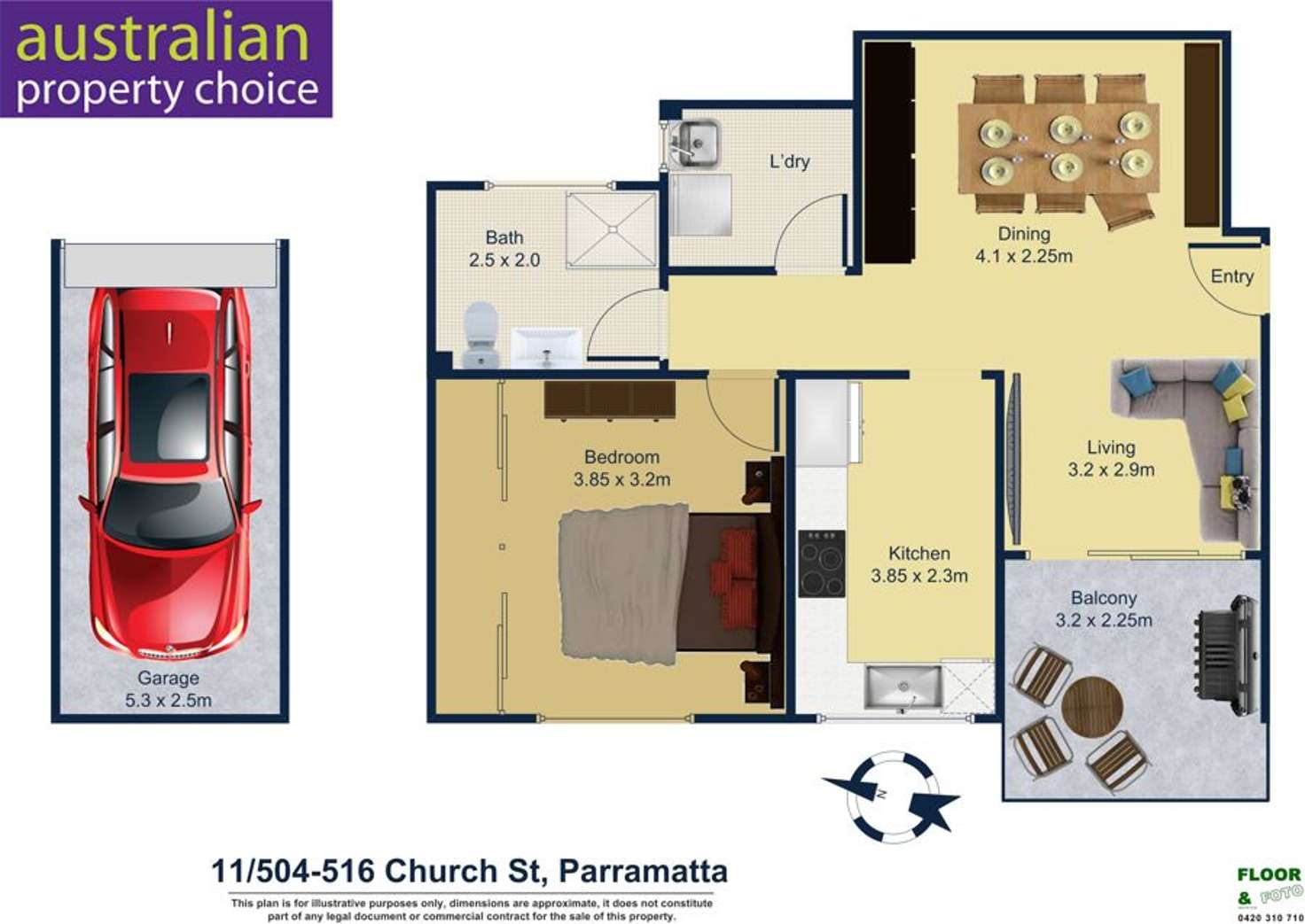 Floorplan of Homely unit listing, 11/504 Church Street, North Parramatta NSW 2151