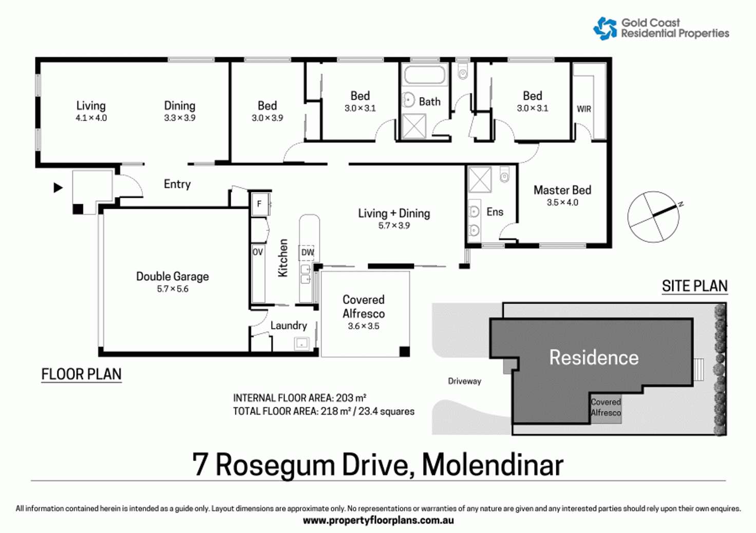 Floorplan of Homely house listing, 7 Rosegum Drive, Molendinar QLD 4214