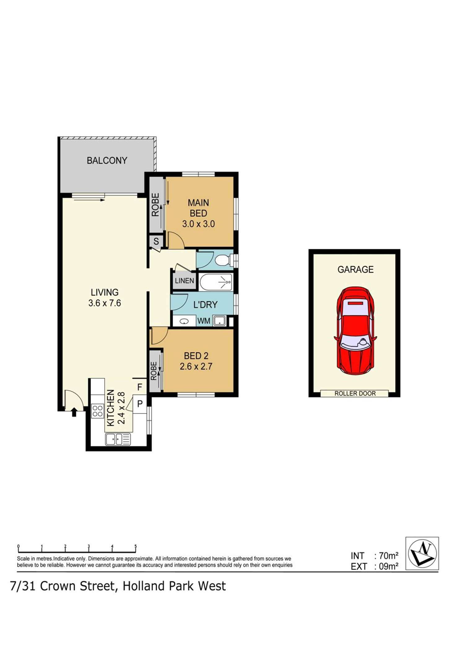 Floorplan of Homely unit listing, 7/31 Crown Street, Holland Park West QLD 4121