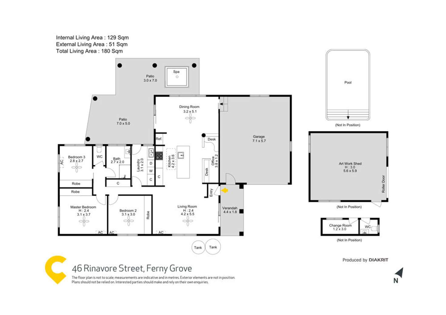 Floorplan of Homely house listing, 46 Rinavore Street, Ferny Grove QLD 4055