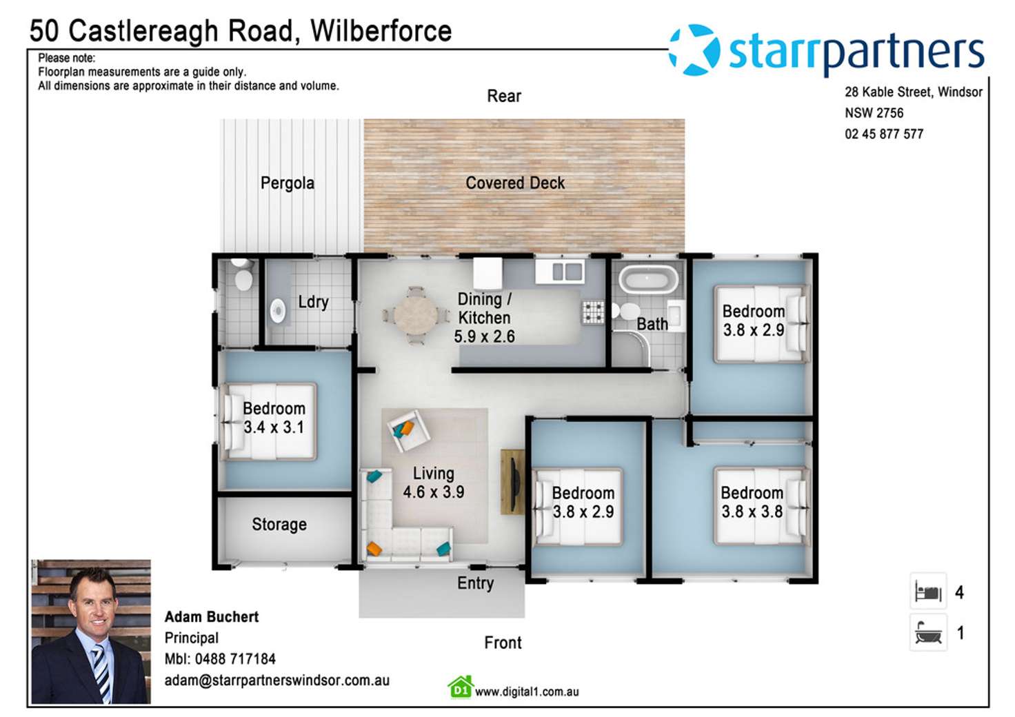 Floorplan of Homely house listing, 50 Castlereagh Road, Wilberforce NSW 2756