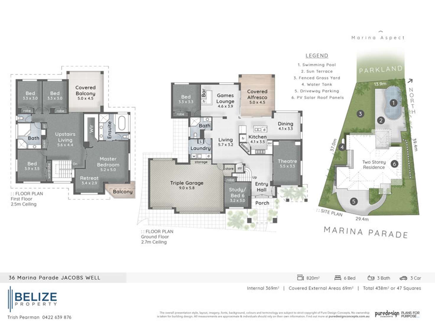 Floorplan of Homely house listing, 36 Marina Parade, Jacobs Well QLD 4208