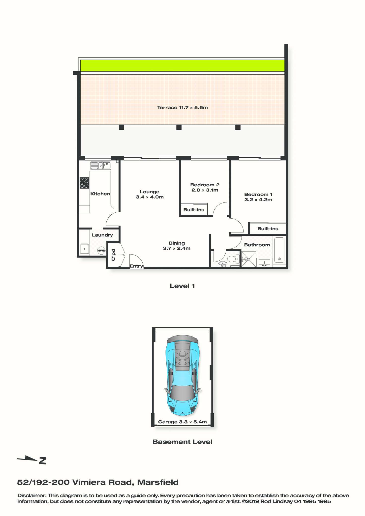 Floorplan of Homely unit listing, 52/192-200 Vimiera Road, Marsfield NSW 2122